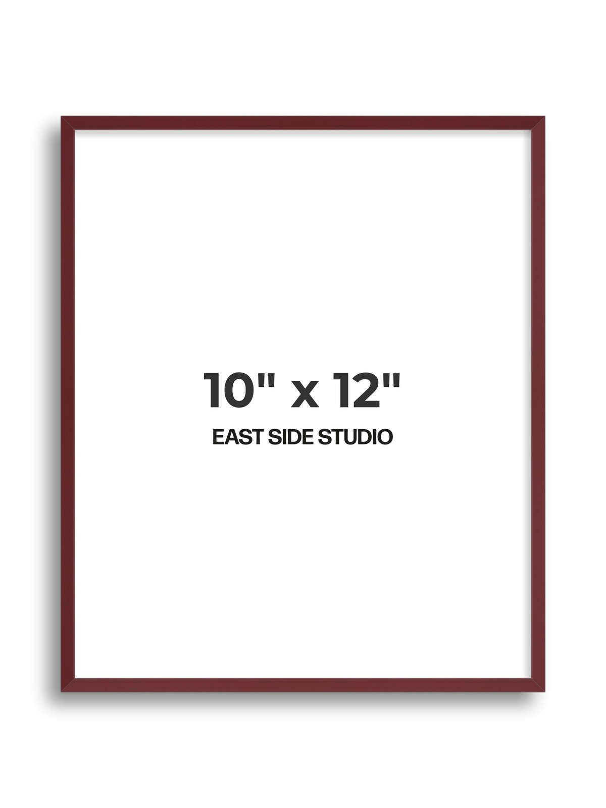 Burgundy 10" x 12" picture frame