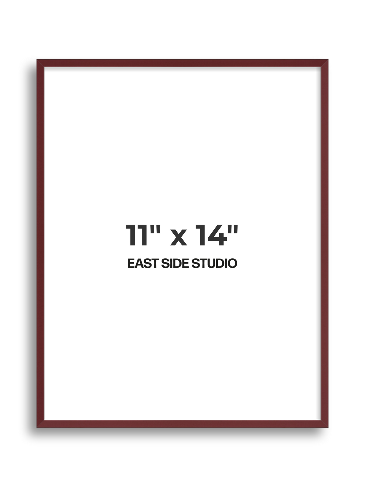Burgundy 11" x 14" picture frame