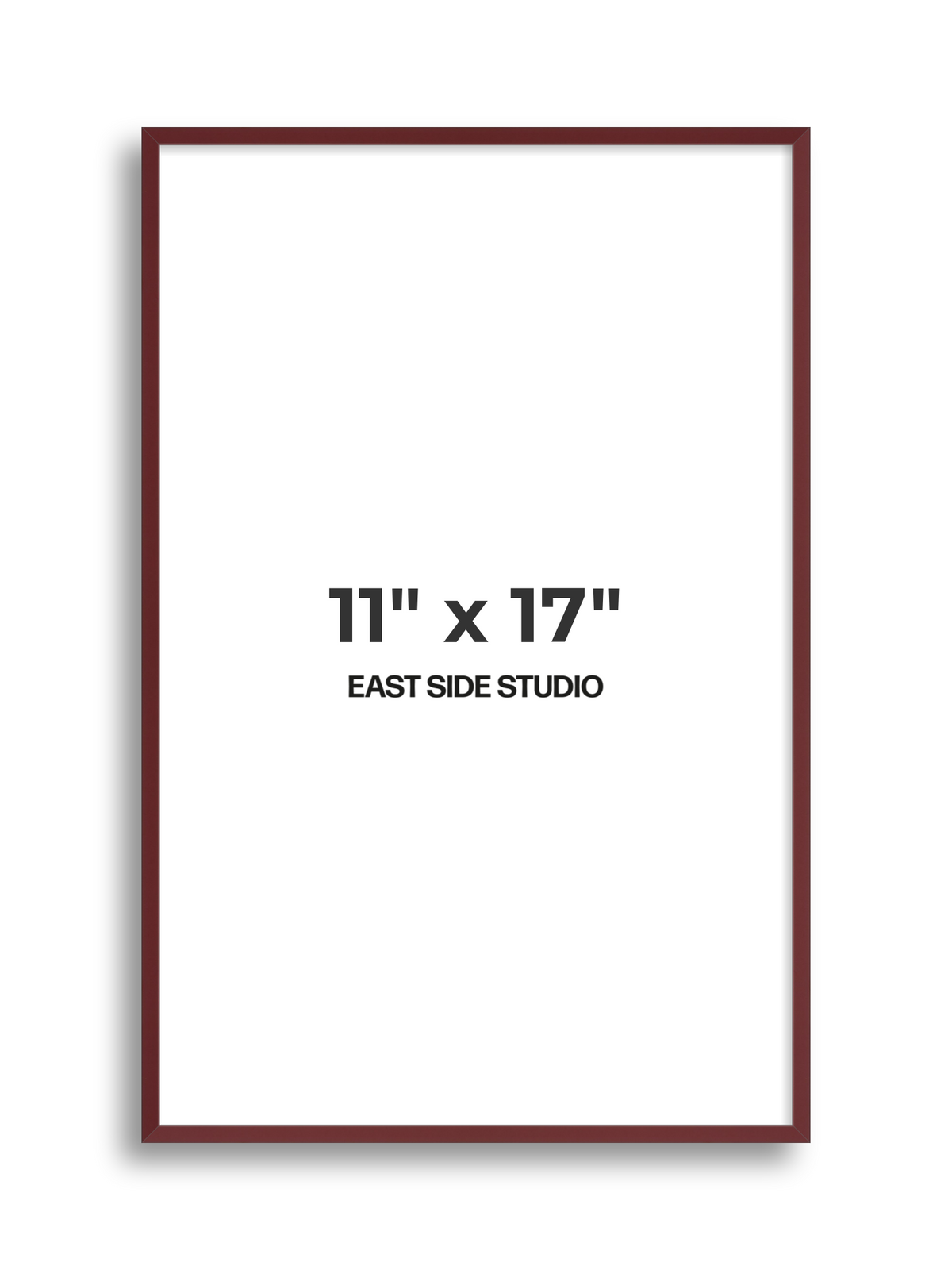 Burgundy 11" x 17" picture frame