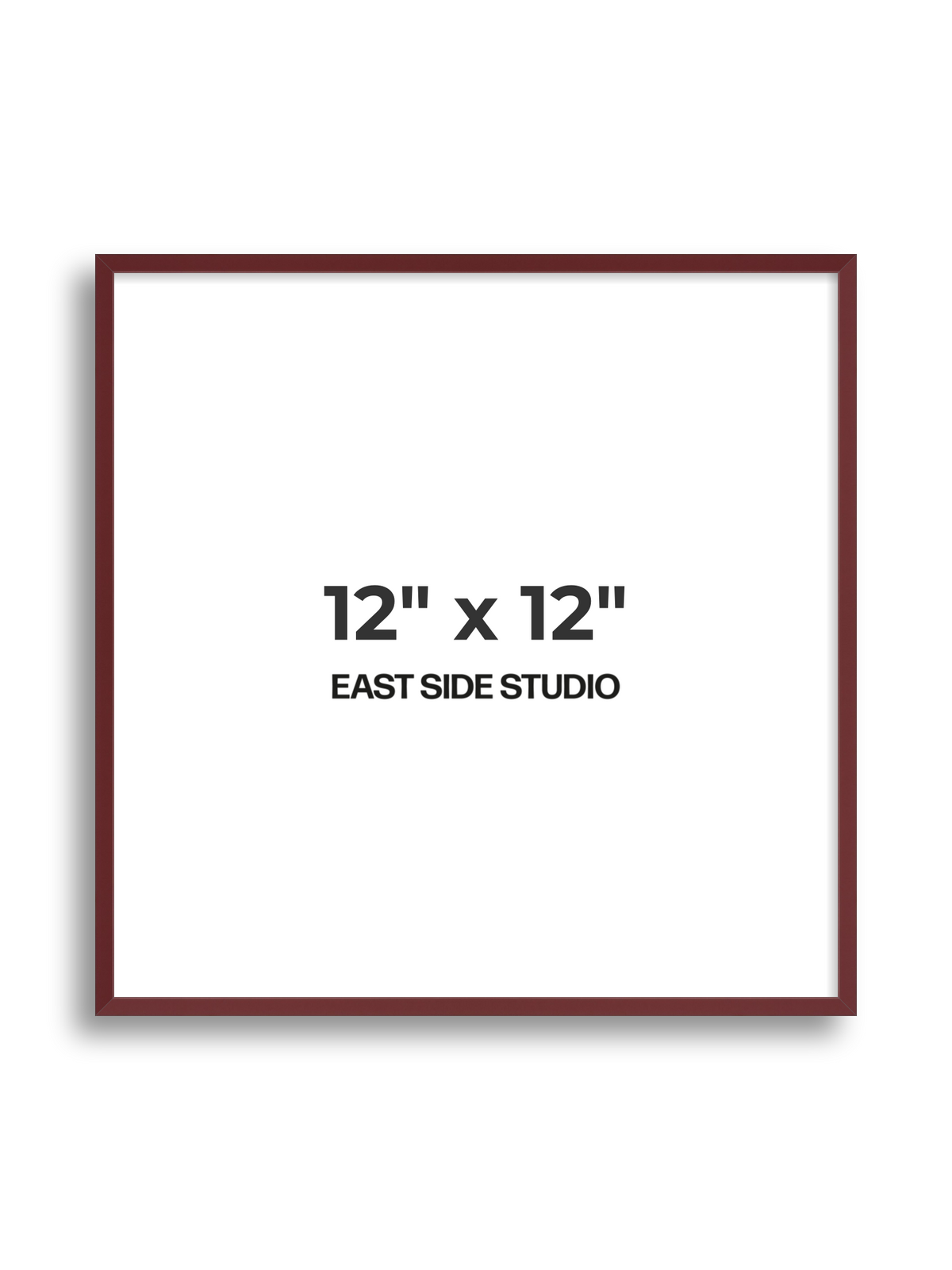Burgundy 12" x 12" picture frame
