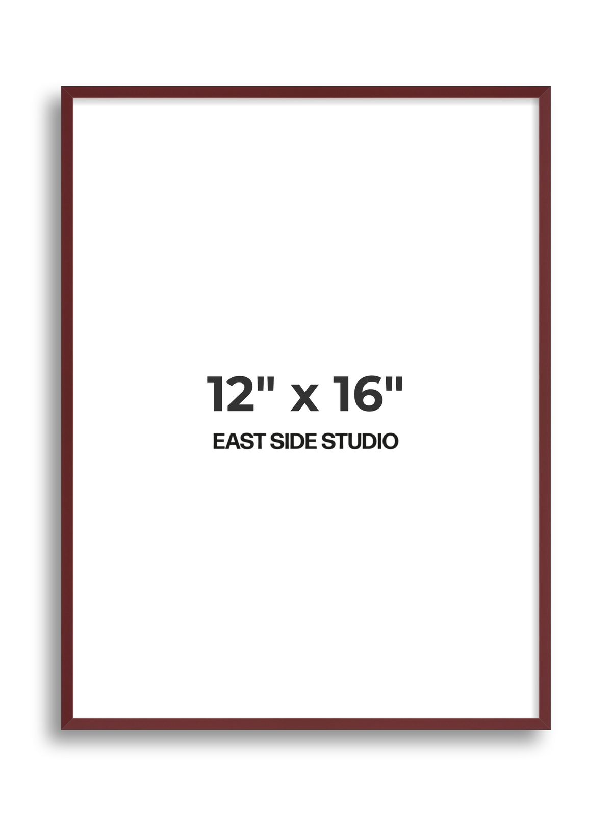 Burgundy 12" x 16" picture frame