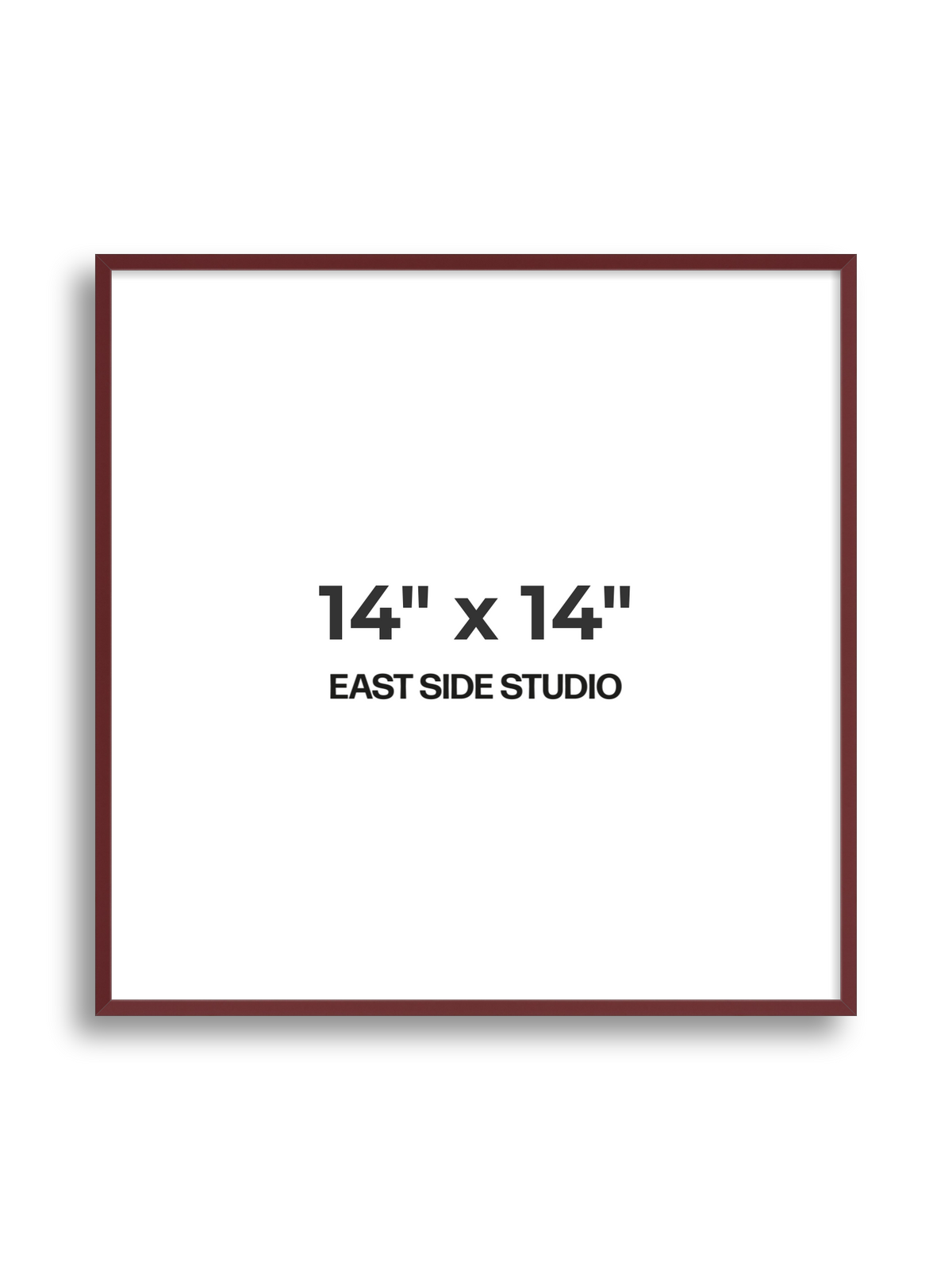 Burgundy 14" x 14" picture frame