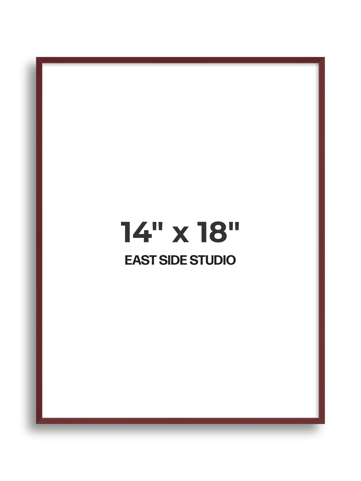 Burgundy 14" x 18" picture frame