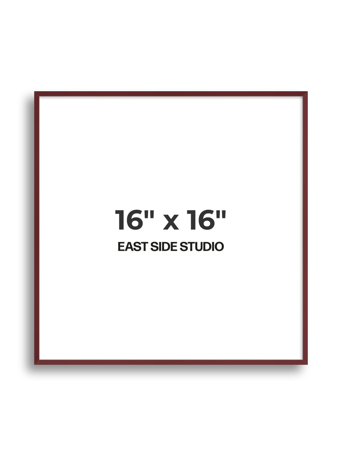 Burgundy 16" x 16" picture frame