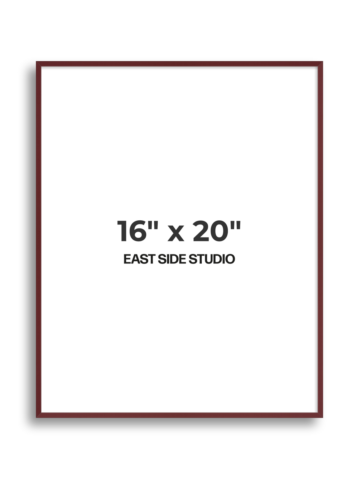 Burgundy 16" x 20" picture frame