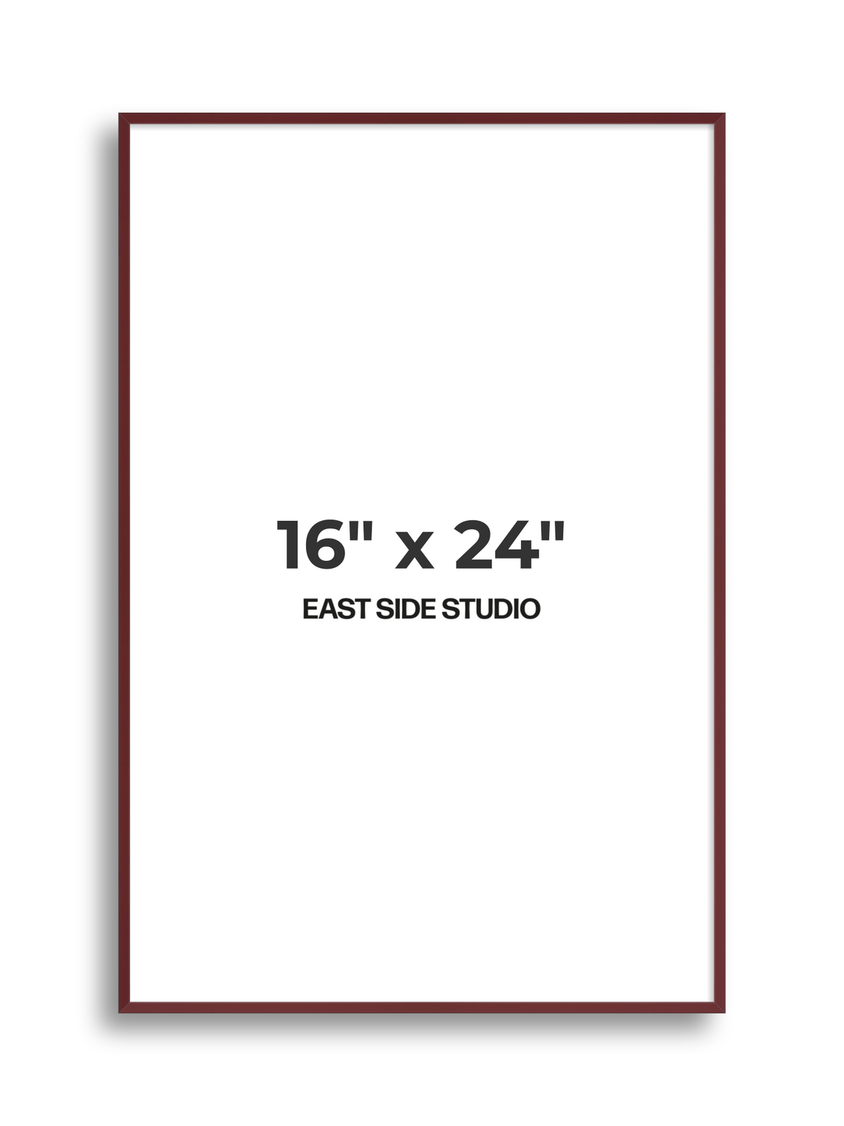 Burgundy 16" x 24" picture frame