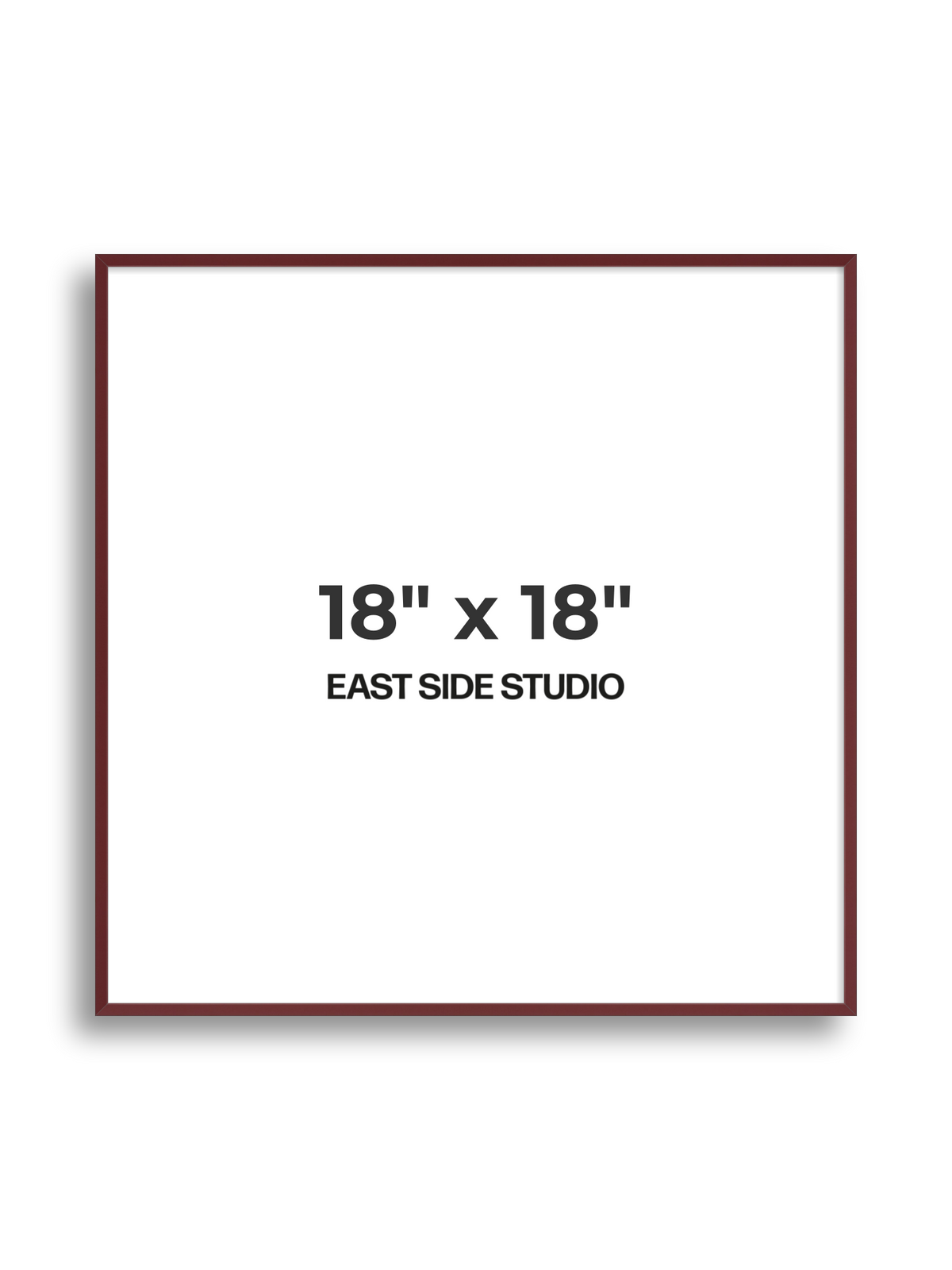 Burgundy 18" x 18" picture frame