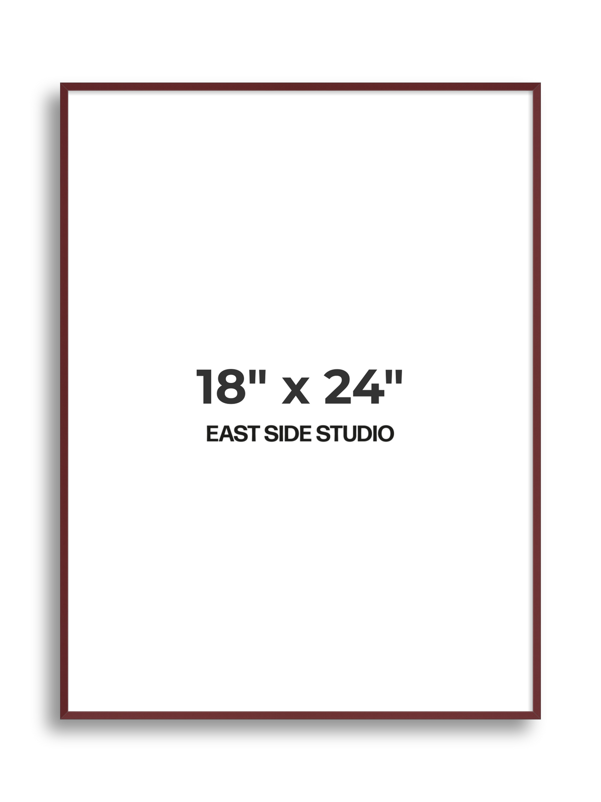 Burgundy 18" x 24" picture frame