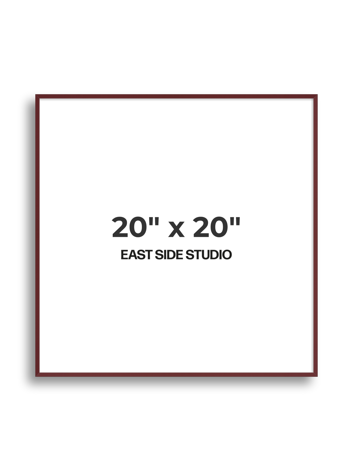 Burgundy 20" x 20" picture frame