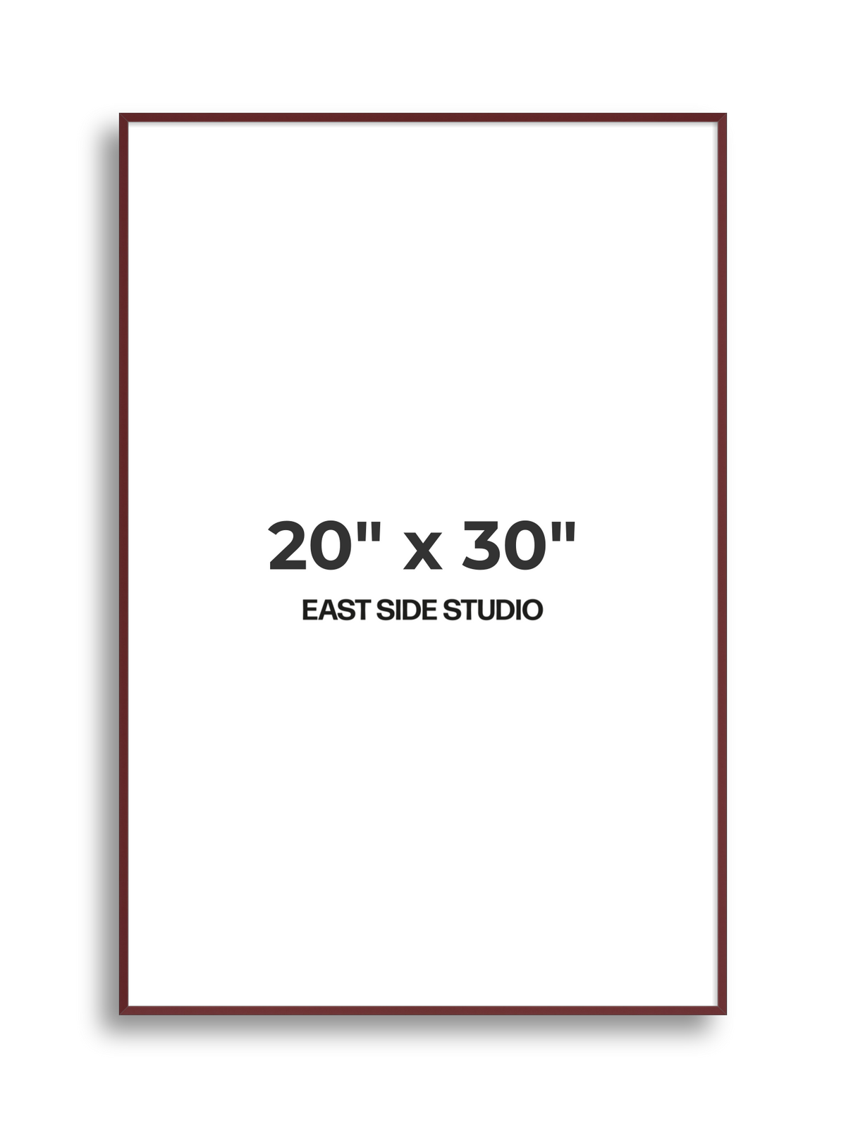 Burgundy 20" x 30" picture frame