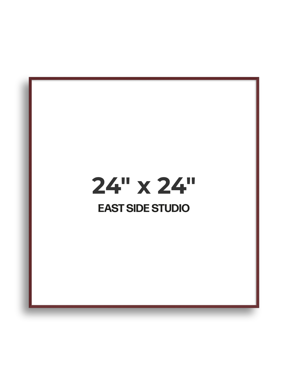 Burgundy 24" x 24" picture frame