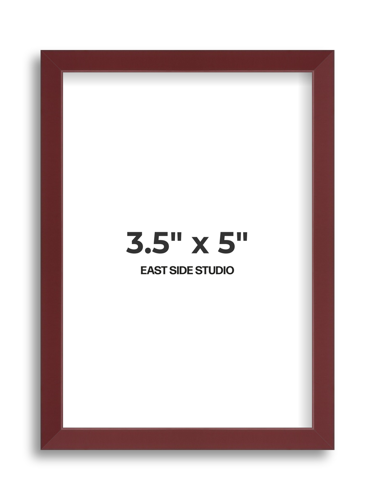 Burgundy 3.5" x 5" picture frame