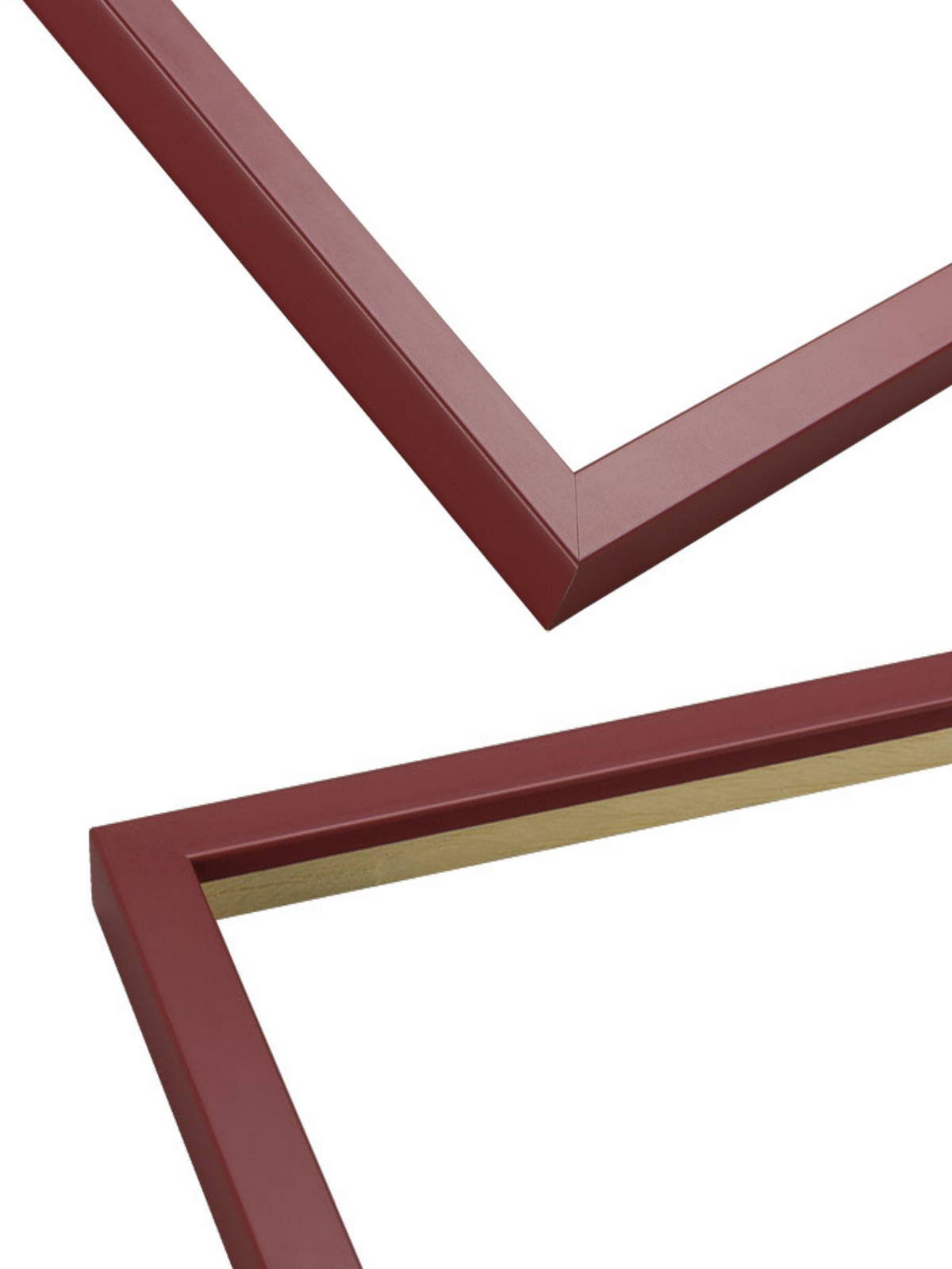 Burgundy - Slim picture frame chevron view