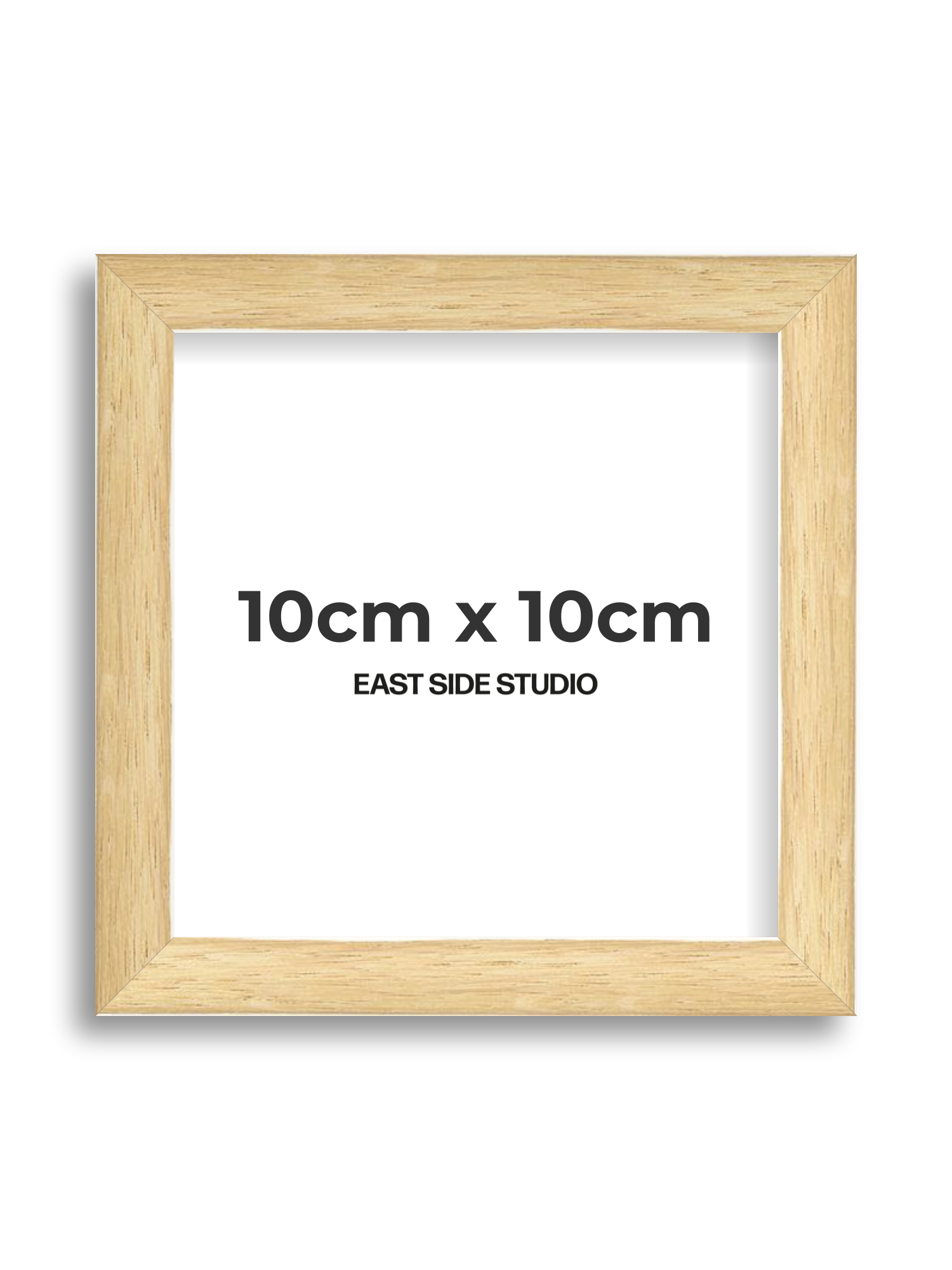 Solid Oak 10cm x 10cm picture frame