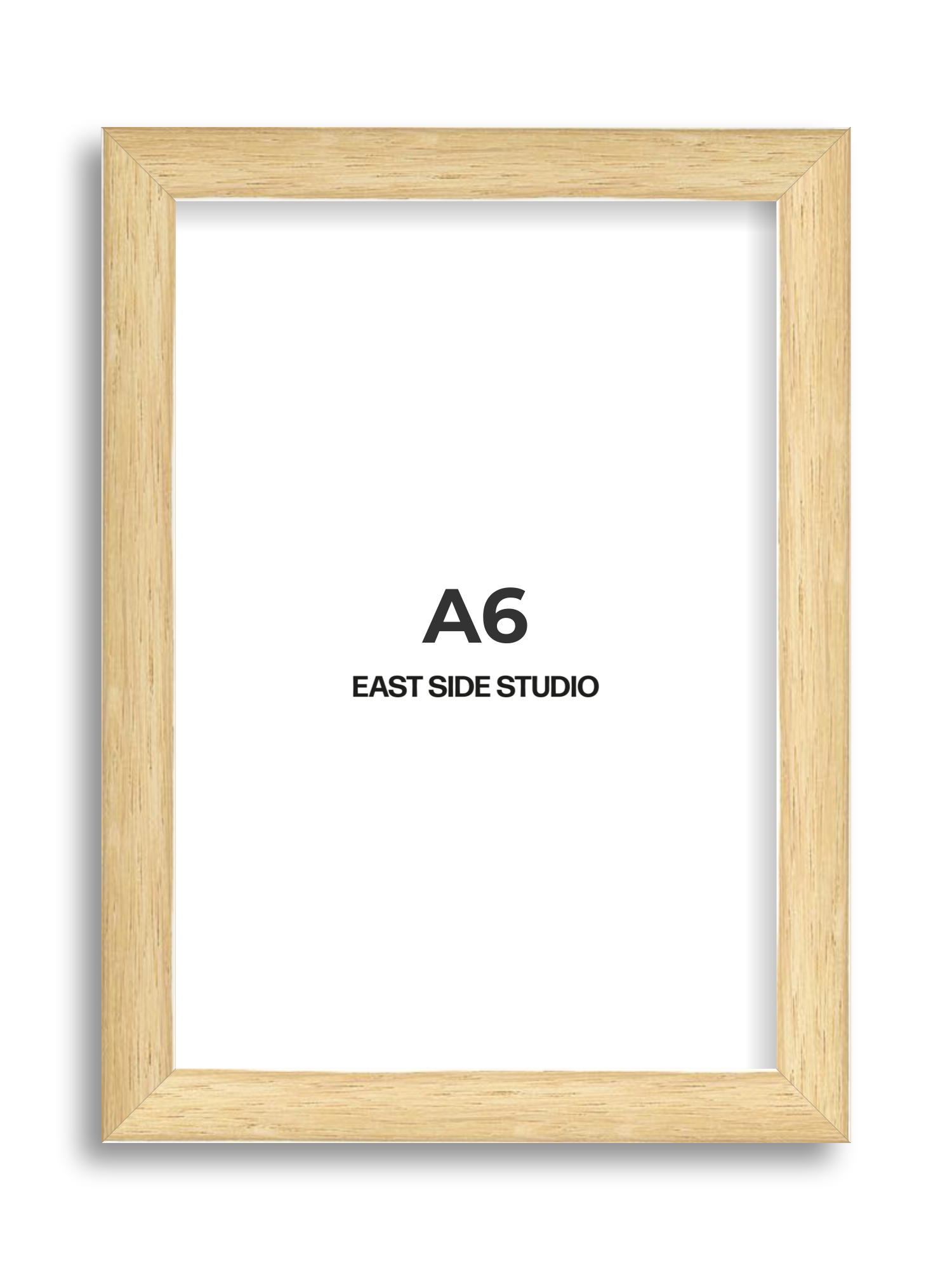 Solid Oak A6 picture frame