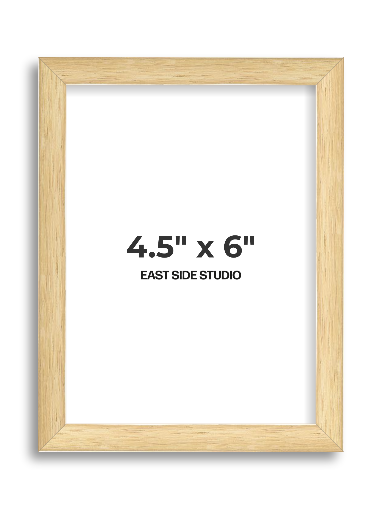Solid Oak 4.5" x 6" picture frame