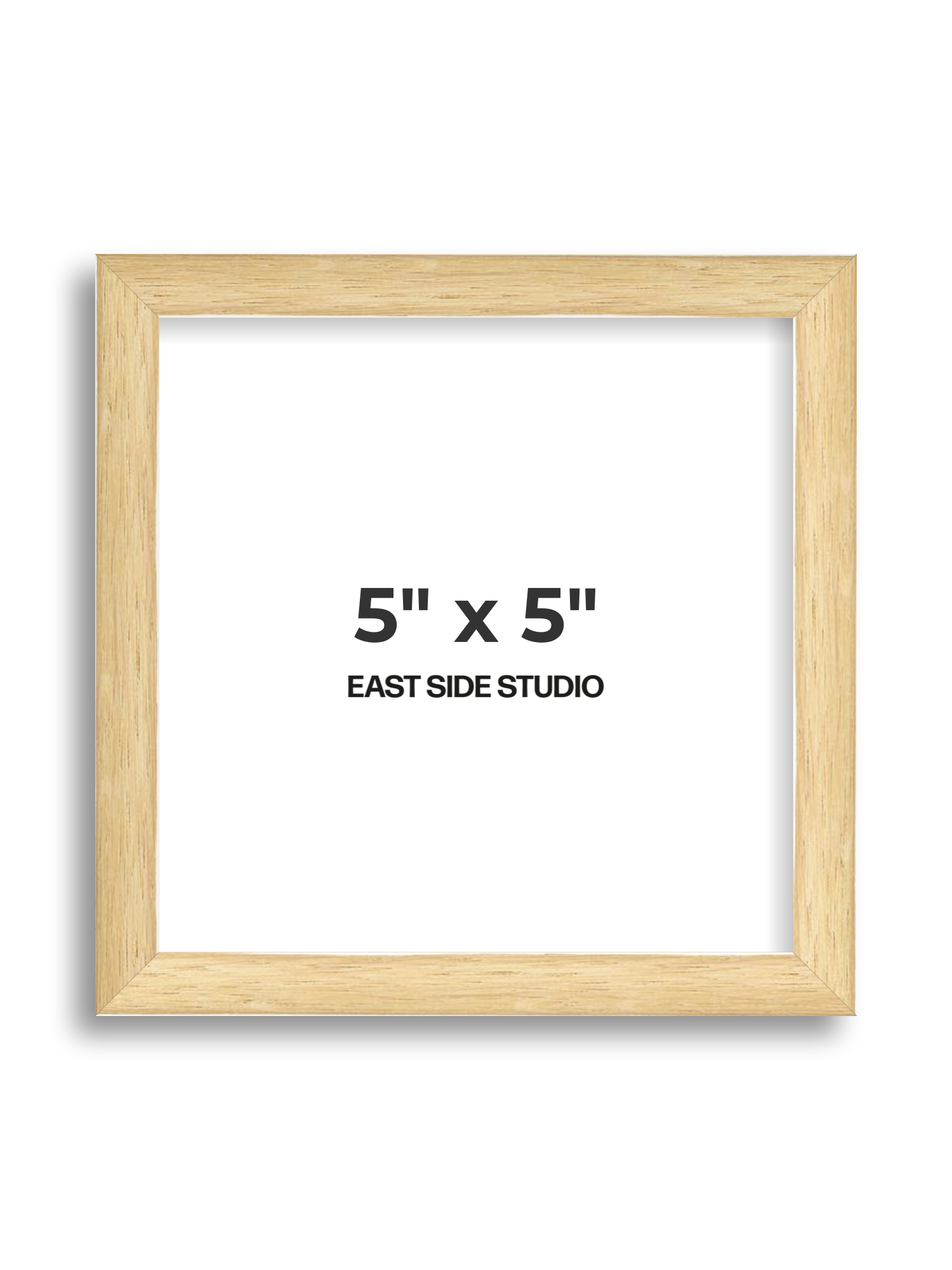Solid Oak 5" x 5" picture frame