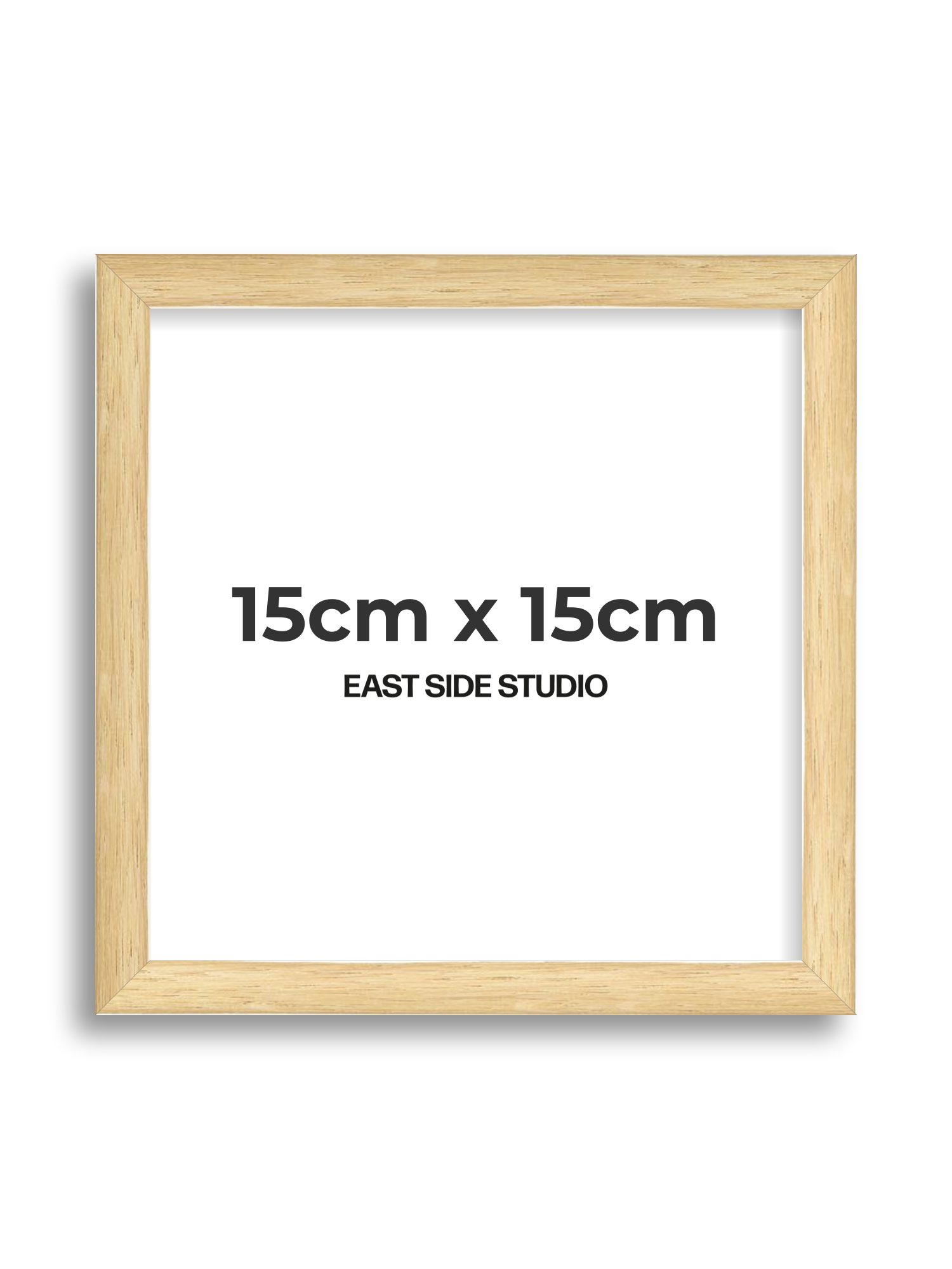 Solid Oak 15cm x 15cm picture frame