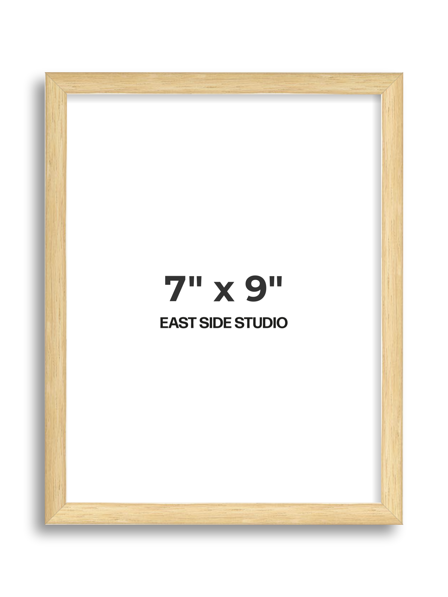 Solid Oak 7" x 9" picture frame