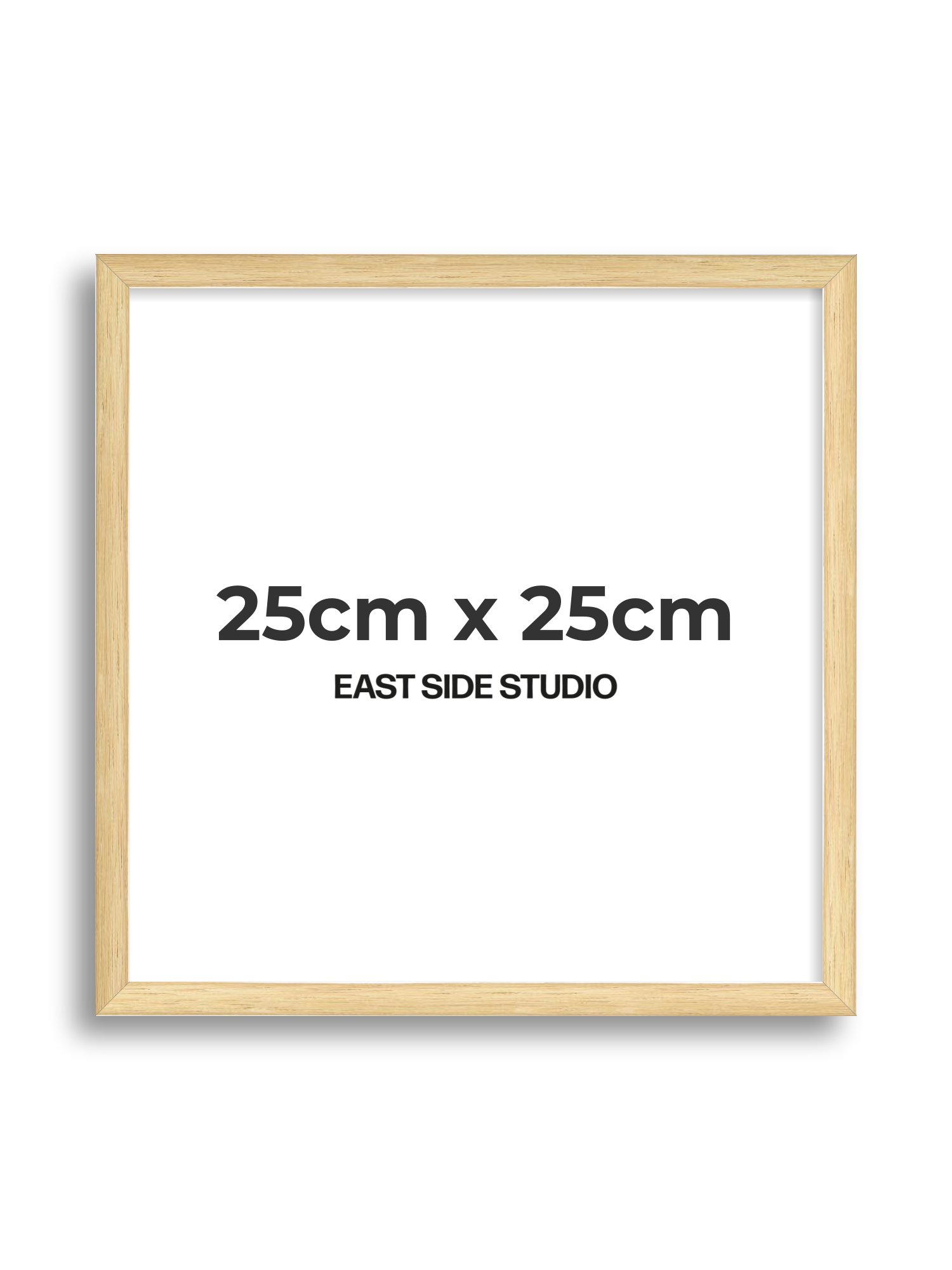 Solid Oak 25cm x 25cm picture frame