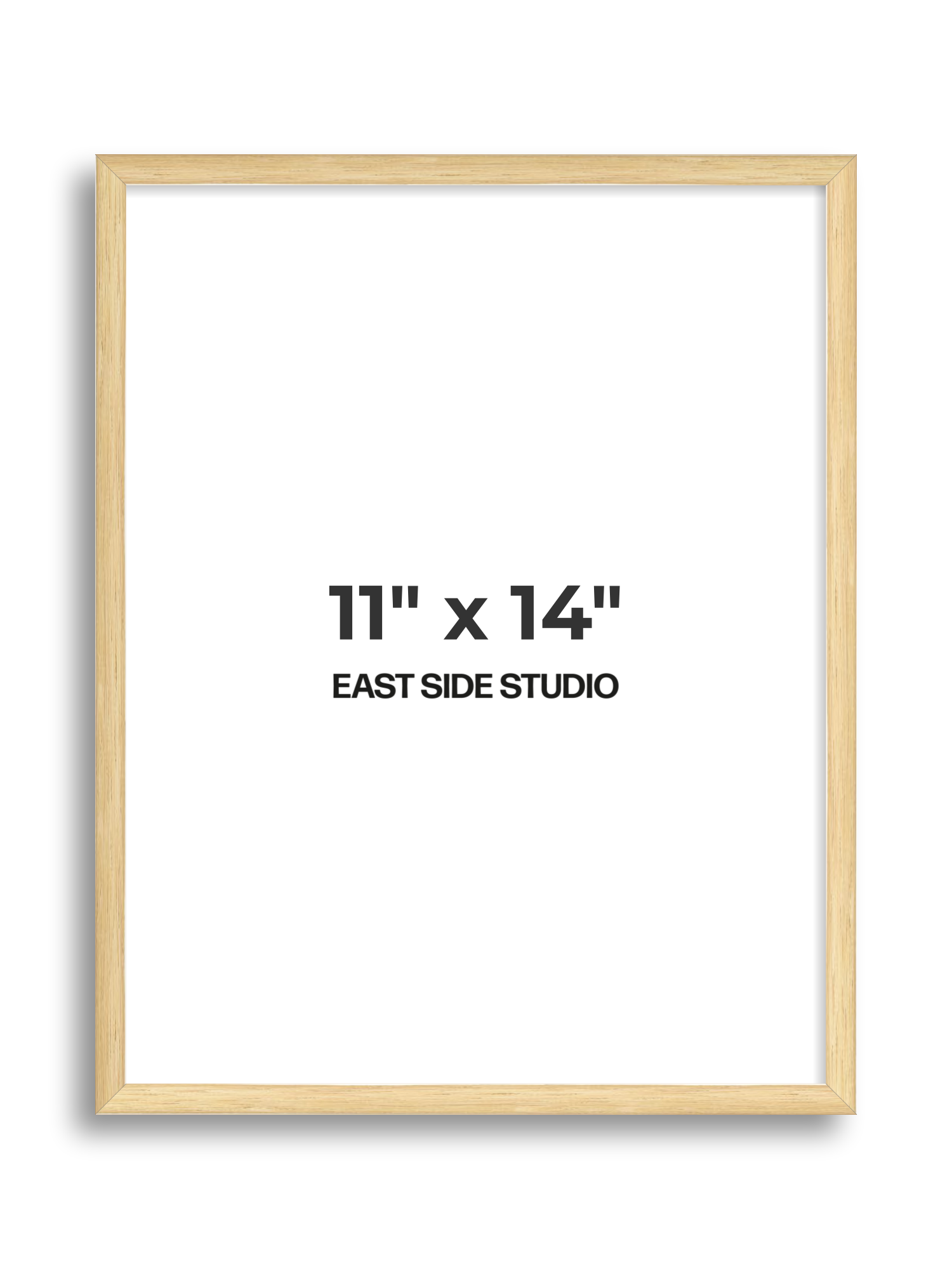 Solid Oak 11" x 14" picture frame