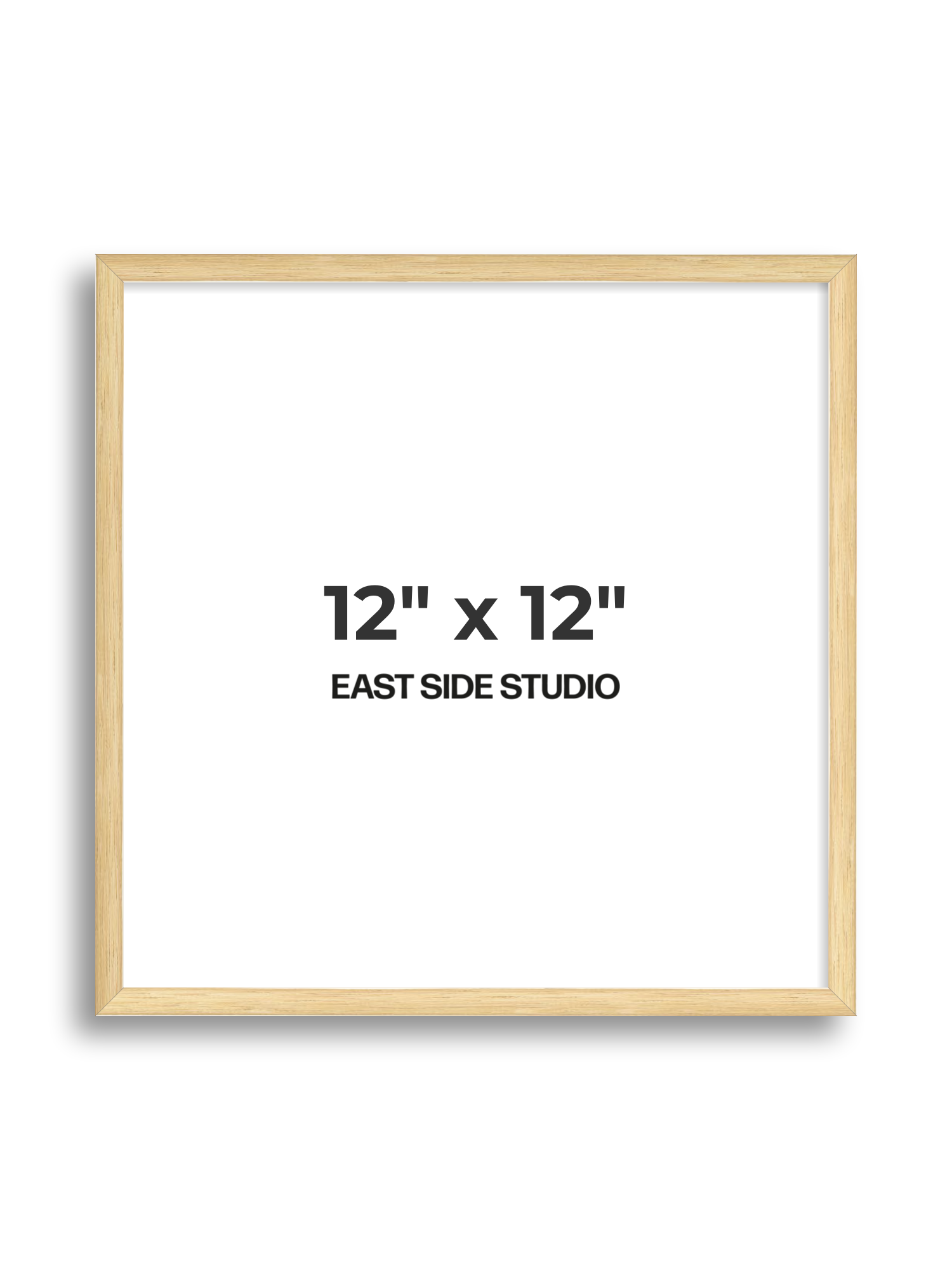 Solid Oak 12" x 12" picture frame