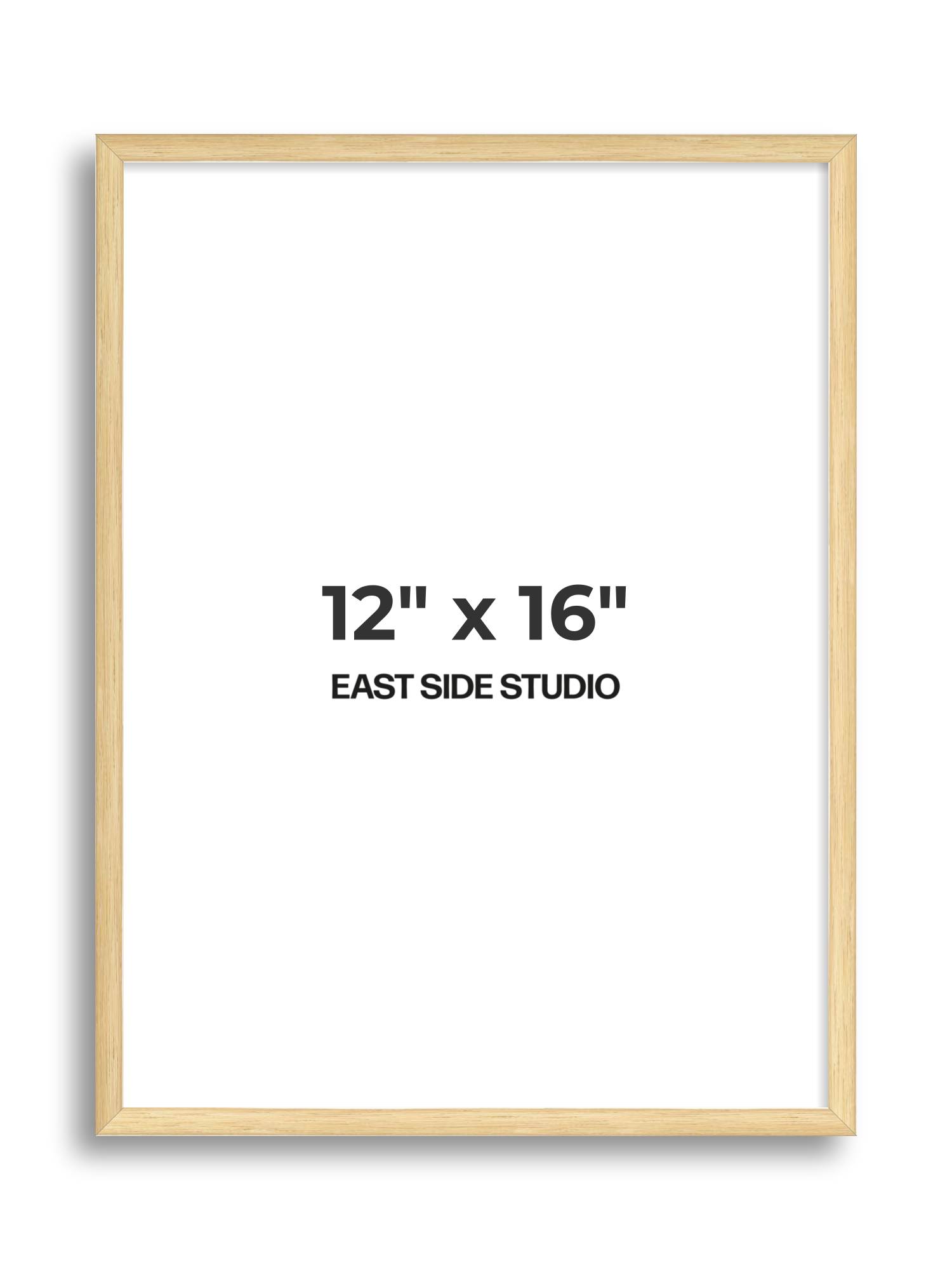 Solid Oak 12" x 16" picture frame