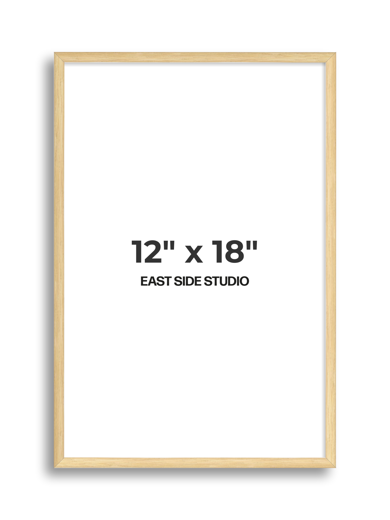 Solid Oak 12" x 18" picture frame