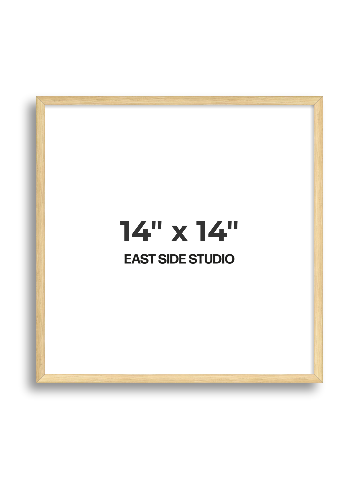 Solid Oak 14" x 14" picture frame