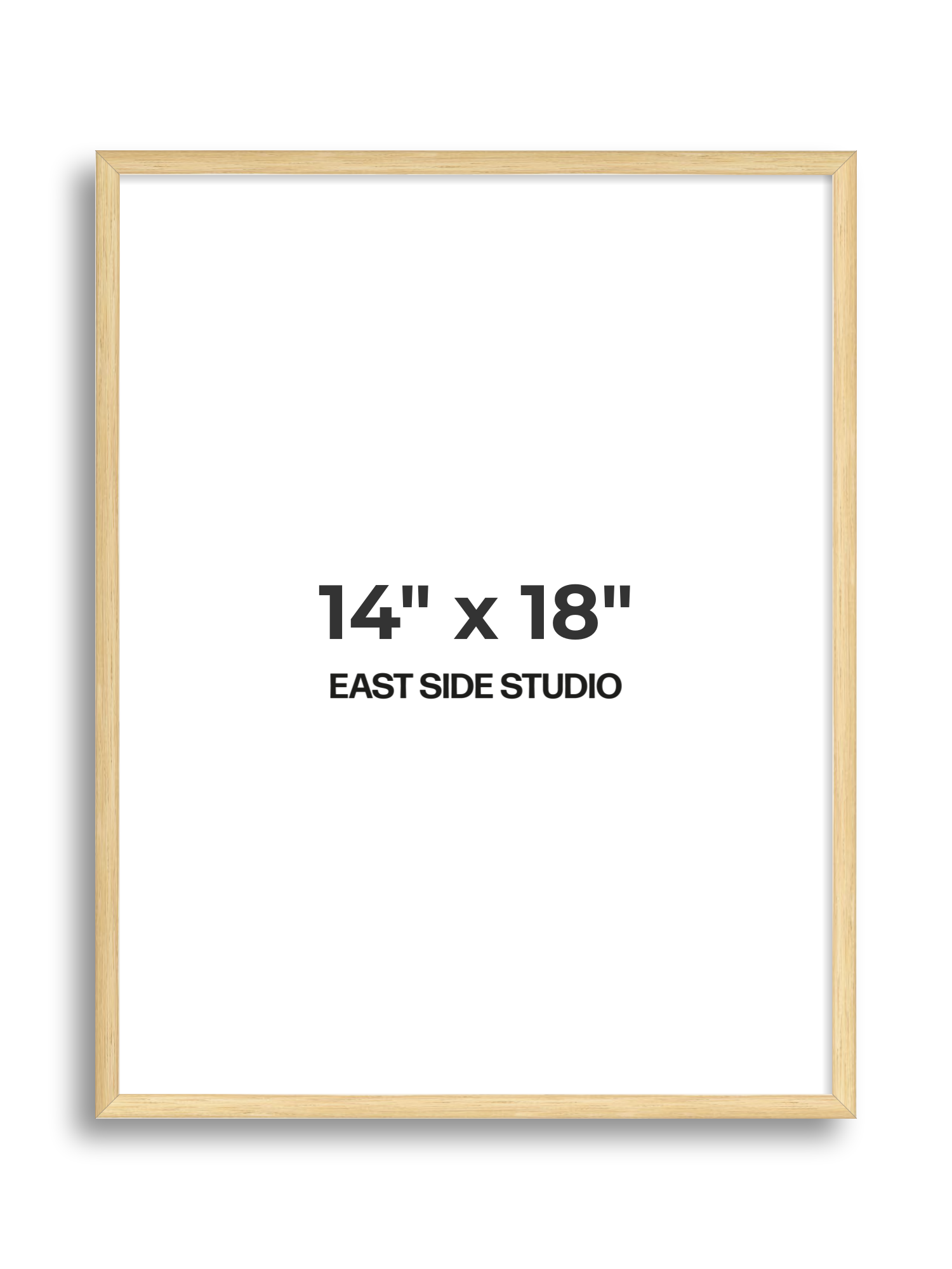 Solid Oak 14" x 18" picture frame