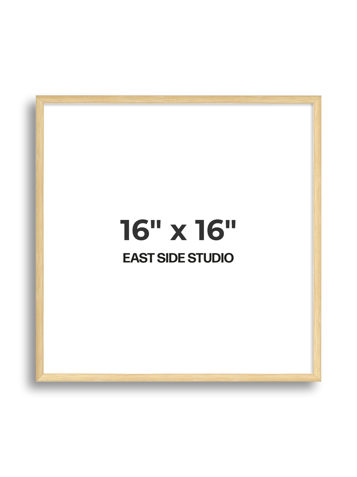 Solid Oak 16" x 16" picture frame