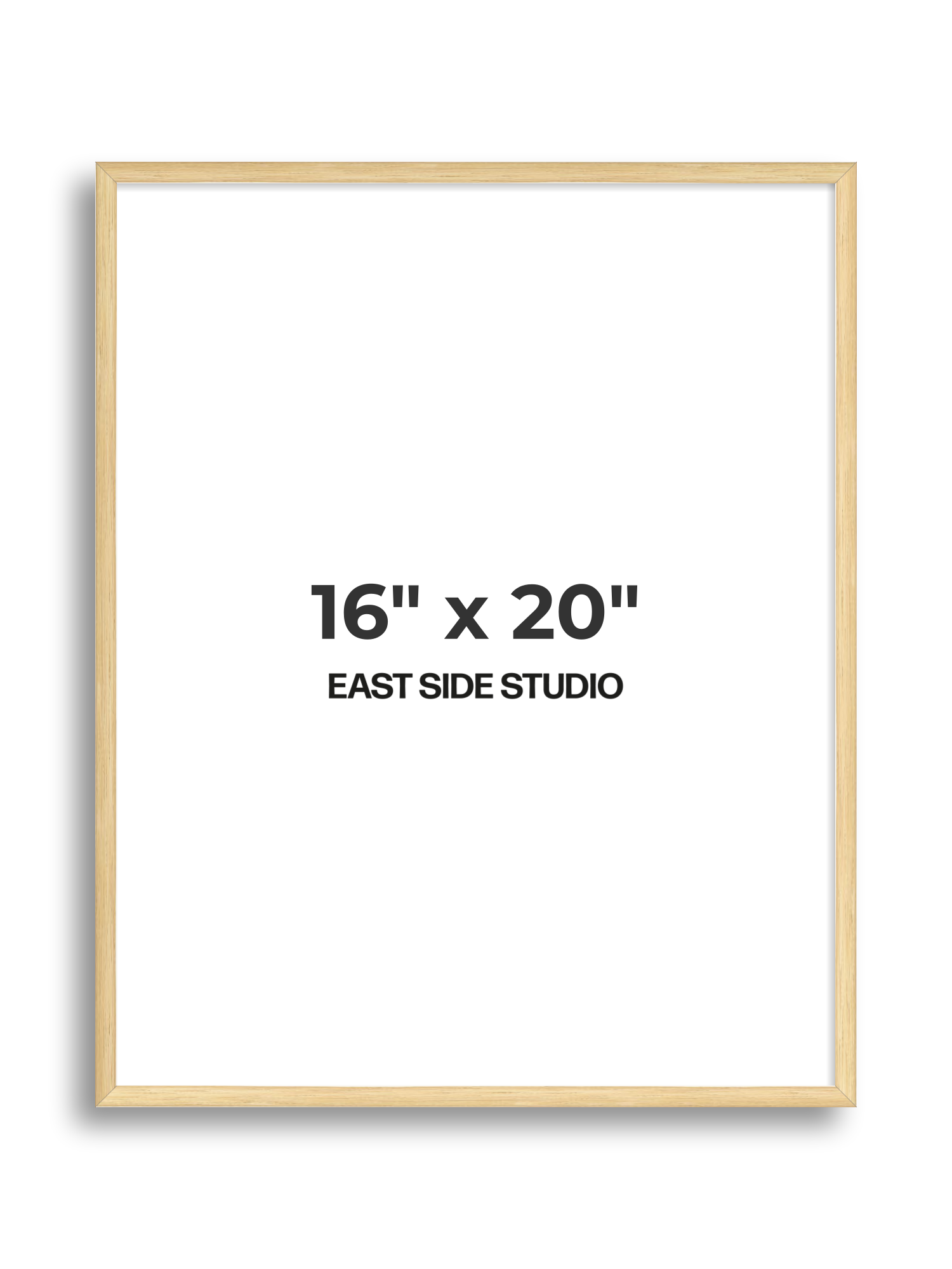 Solid Oak 16" x 20" picture frame