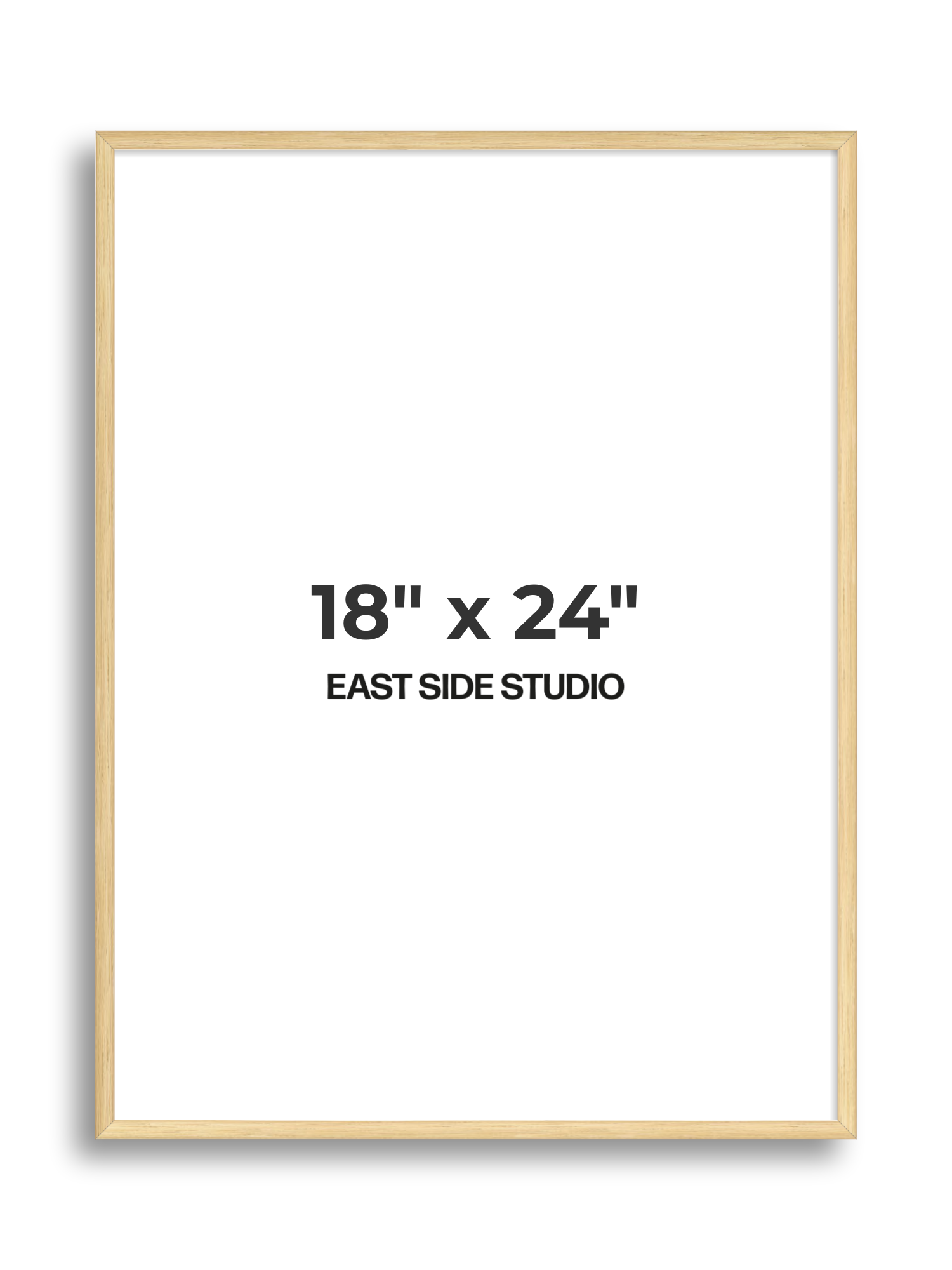 Solid Oak 18" x 24" picture frame