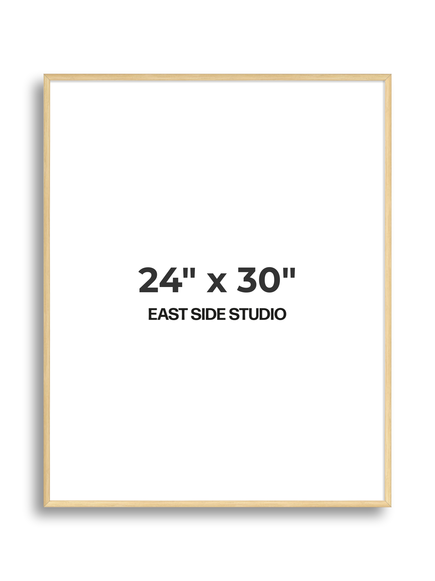 Solid Oak 24" x 30" picture frame