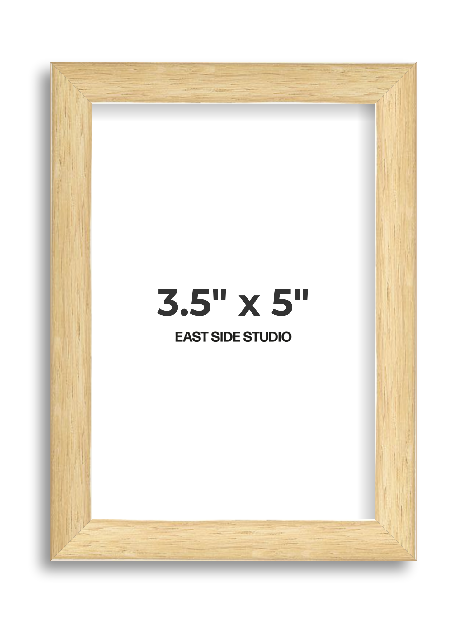 Solid Oak 3.5" x 5" picture frame