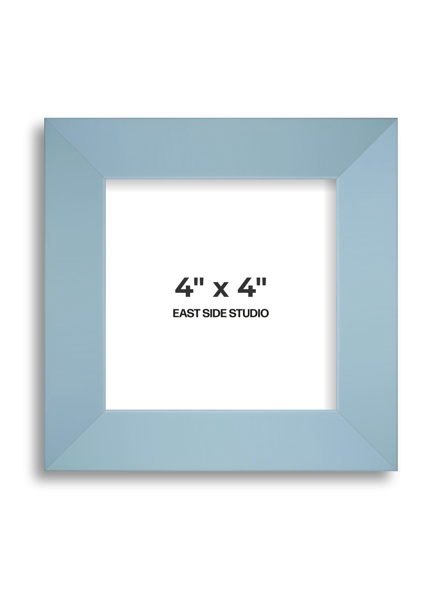 Powder Blue 4" x 4" picture frame
