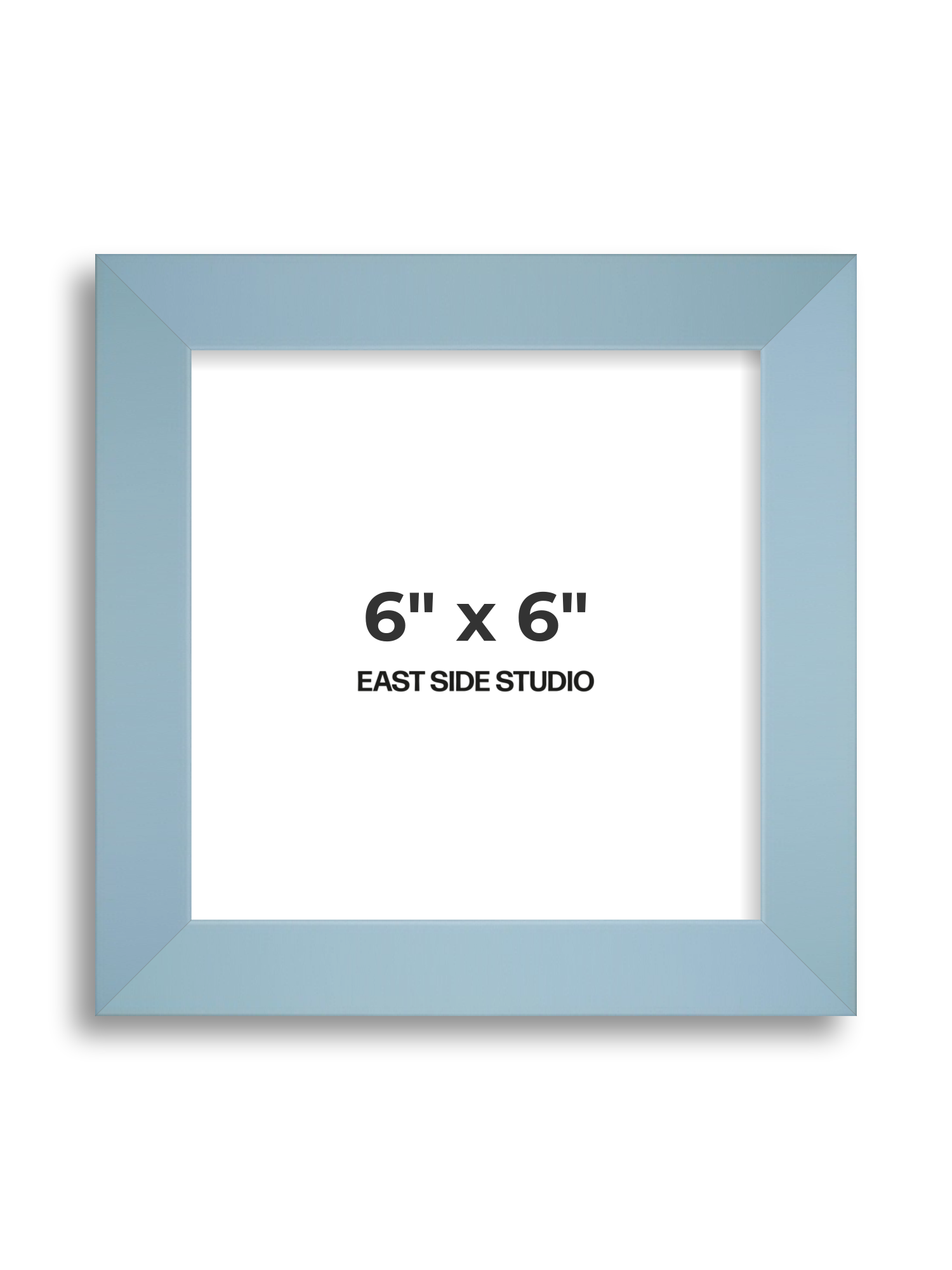 Powder Blue 6" x 6" picture frame