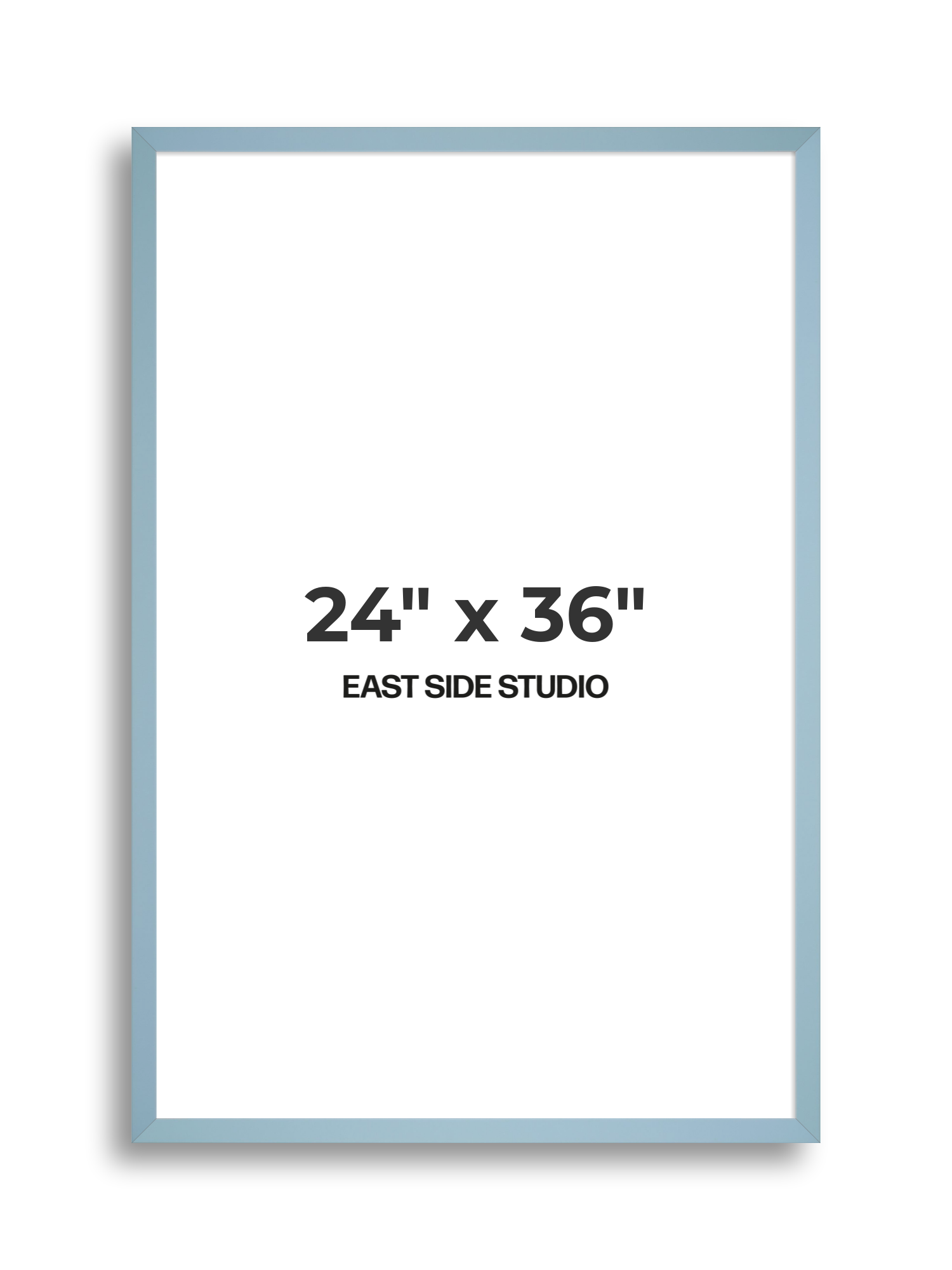 Powder Blue 24" x 36" picture frame