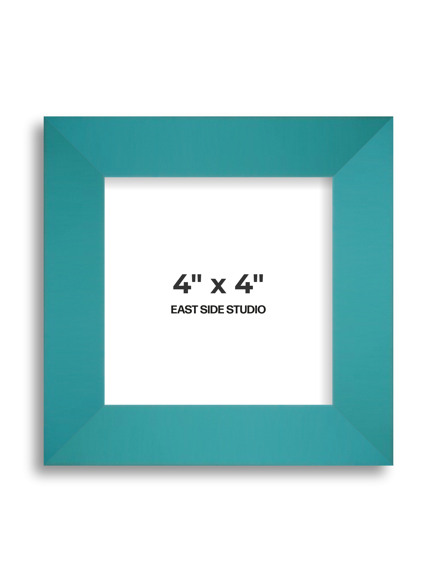 Aqua 4" x 4" picture frame
