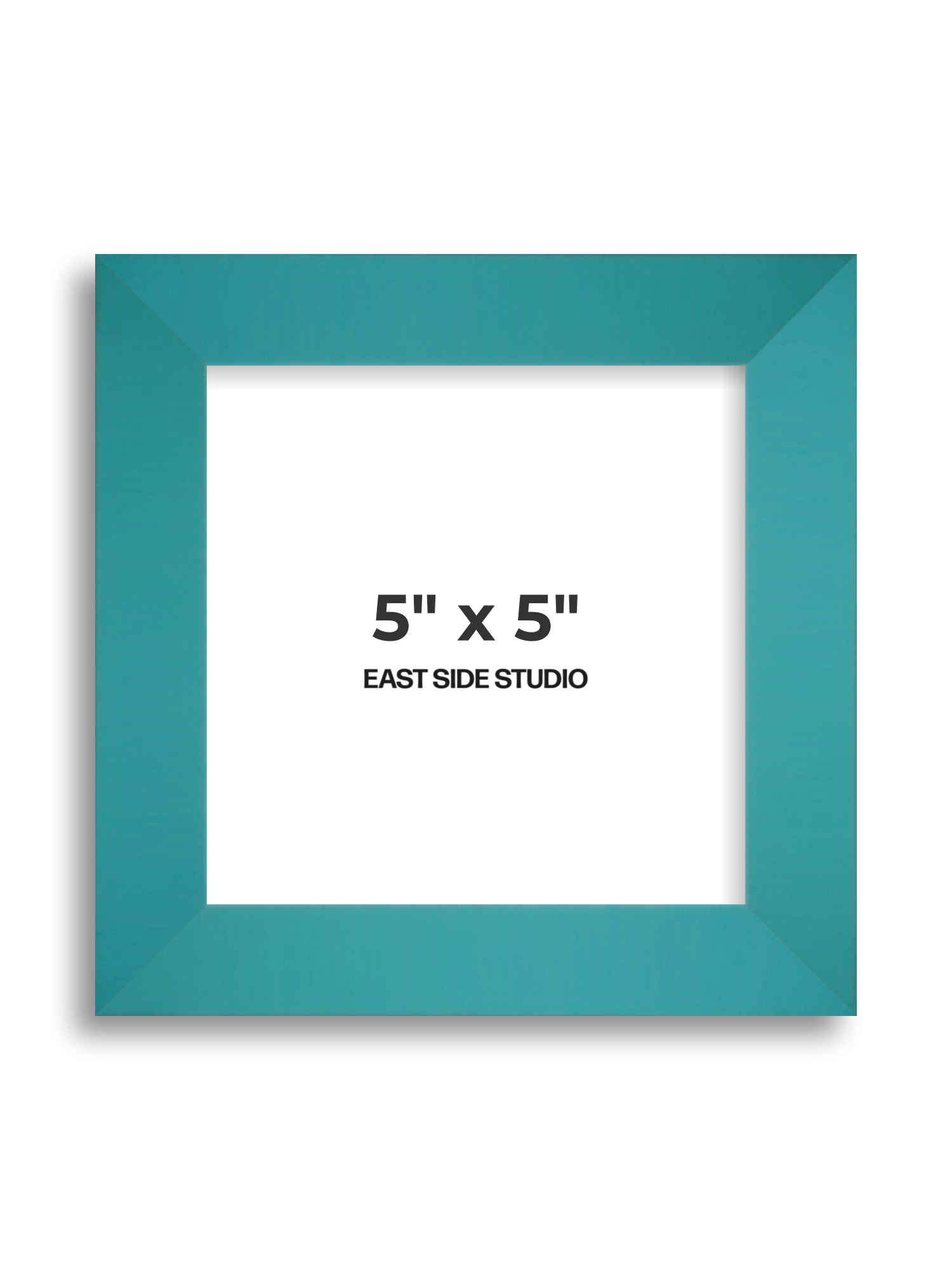 Aqua 5" x 5" picture frame