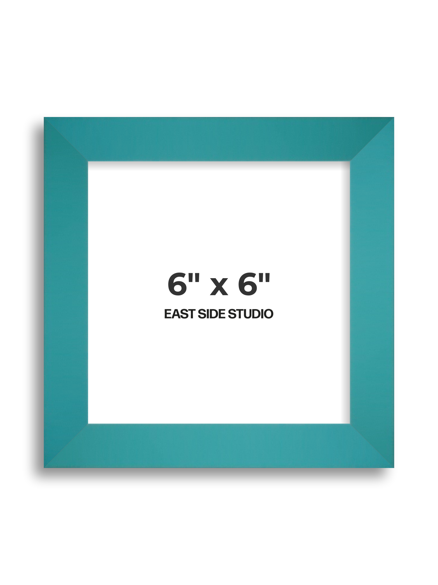 Aqua 6" x 6" picture frame
