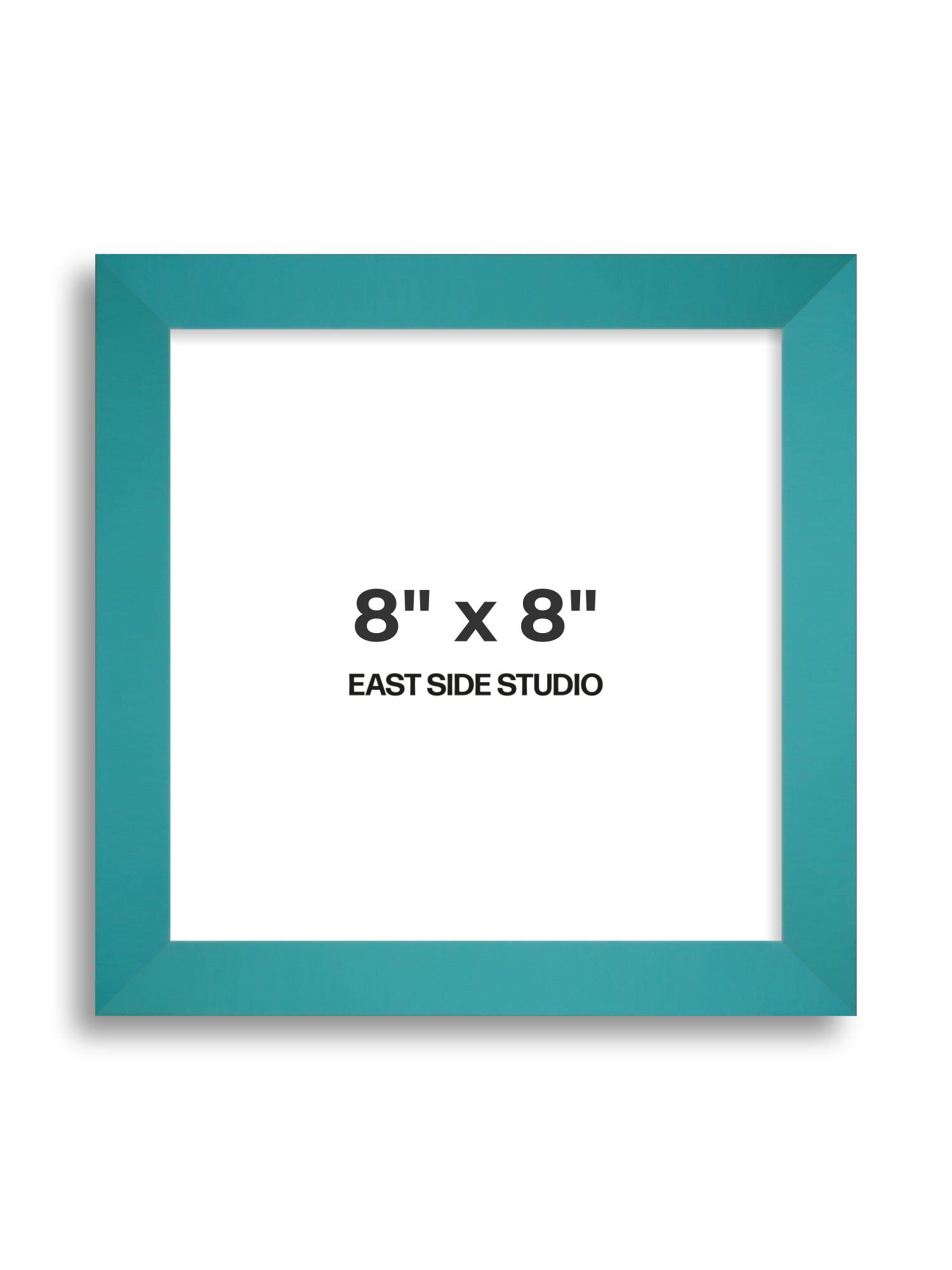 Aqua 8" x 8" picture frame