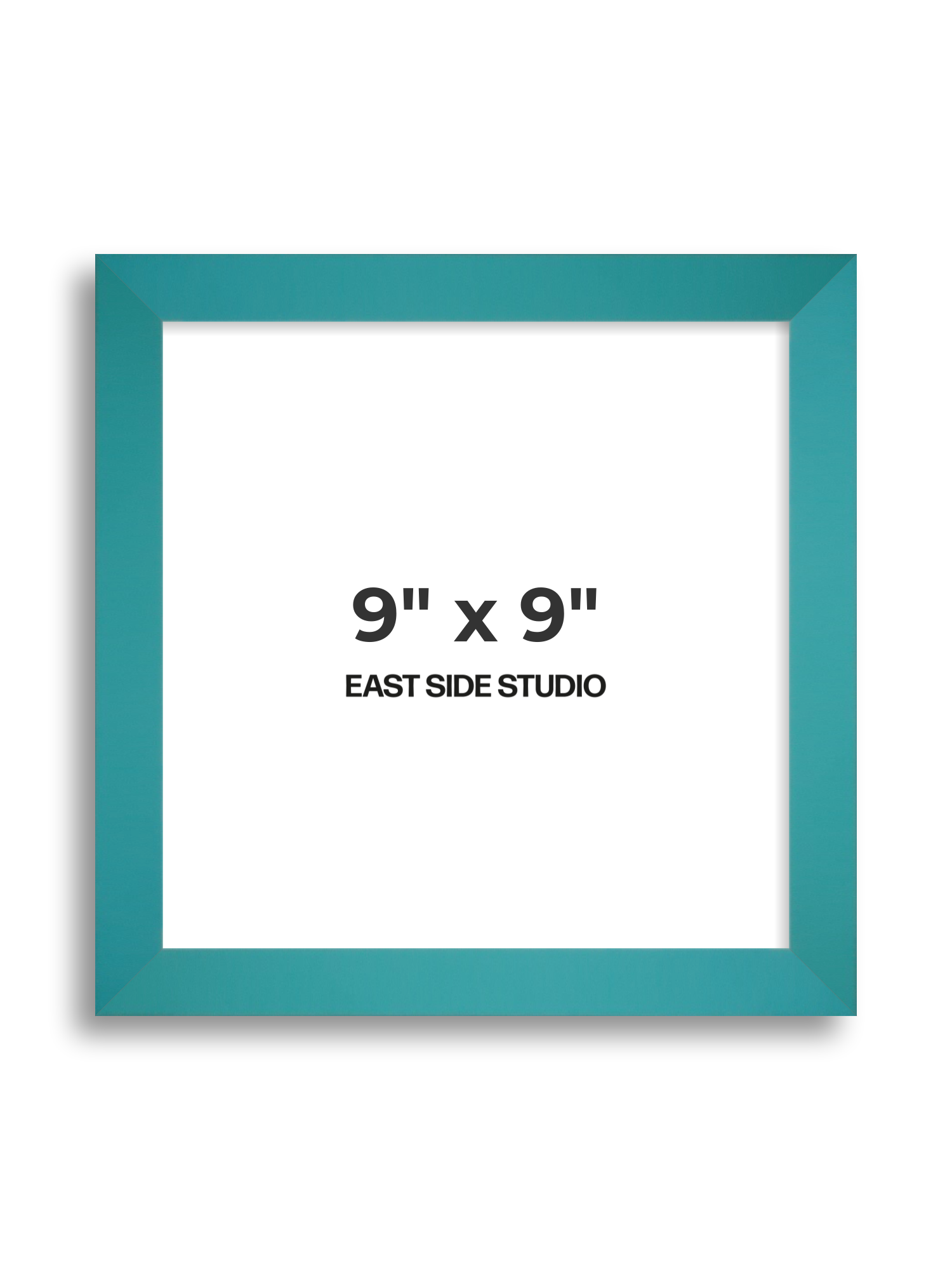 Aqua 9" x 9" picture frame