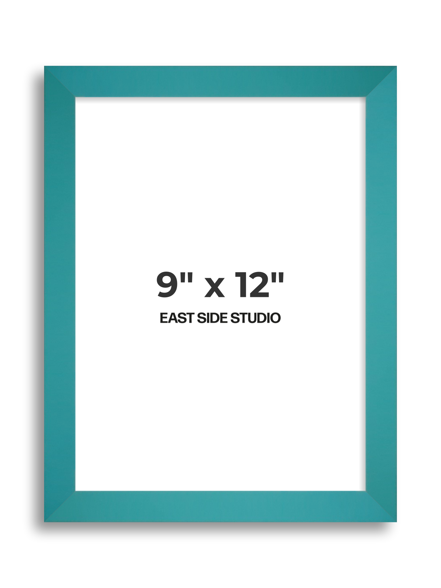 Aqua 9" x 12" picture frame