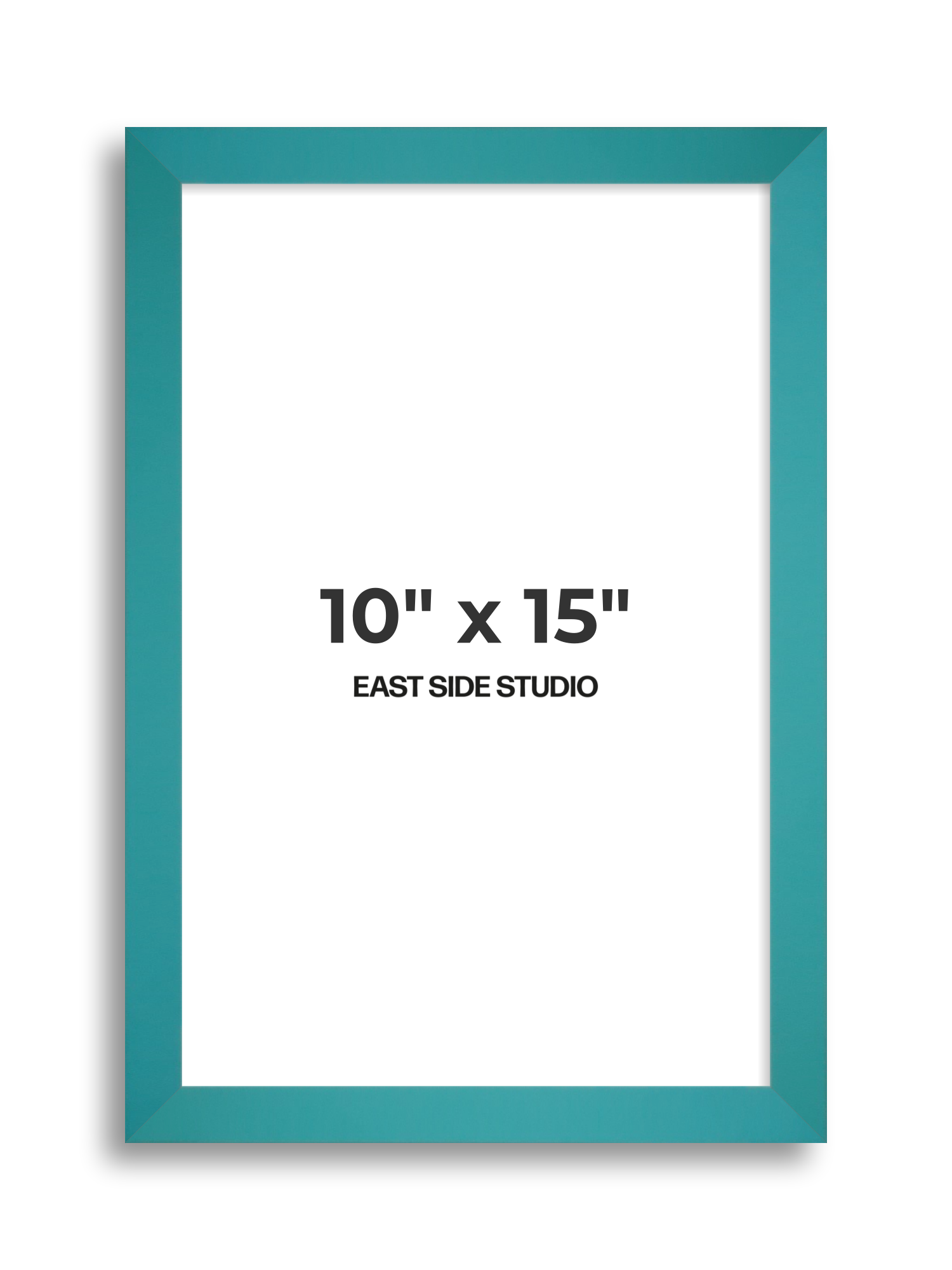 Aqua 10" x 15" picture frame
