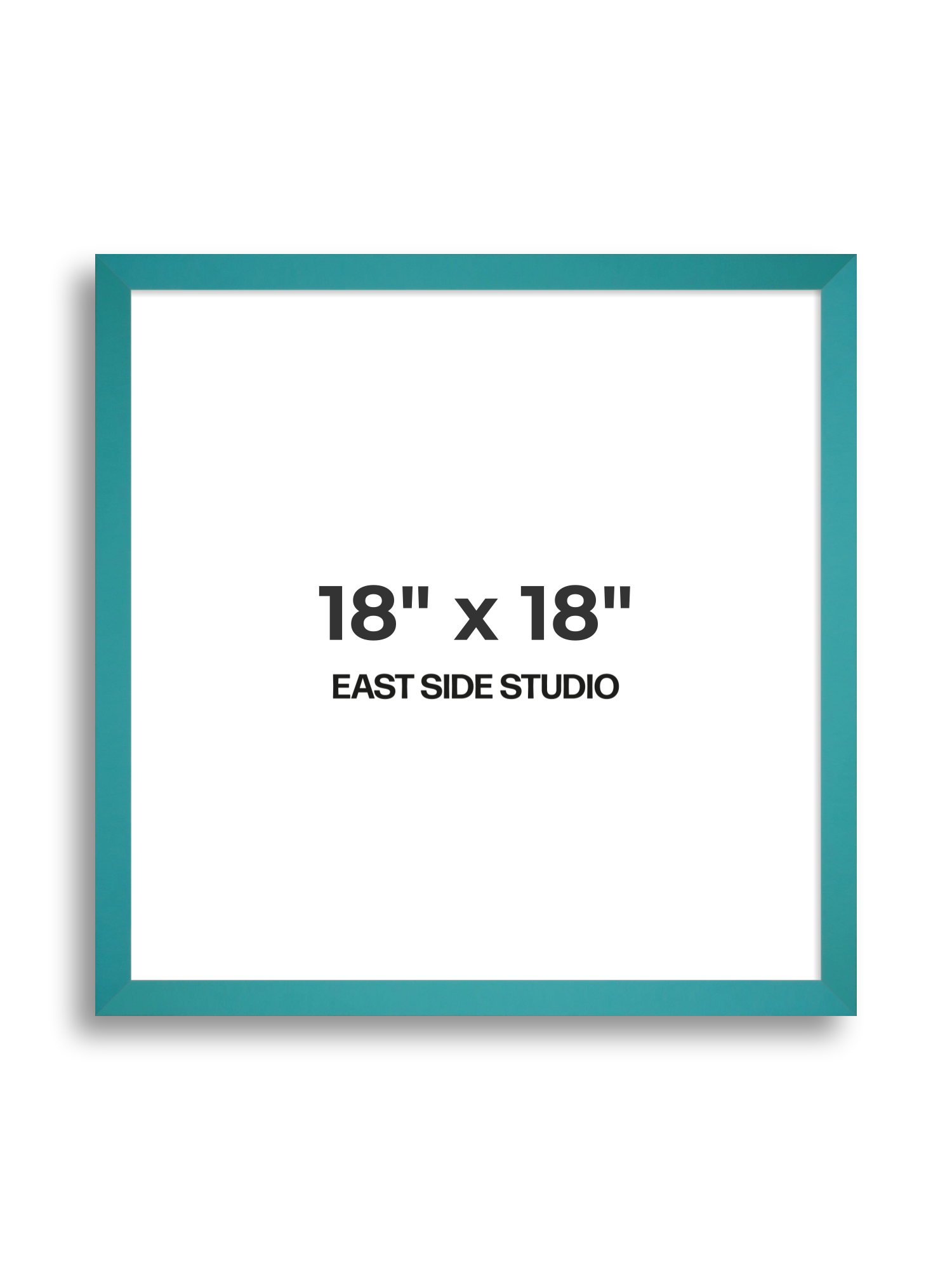 Aqua 18" x 18" picture frame