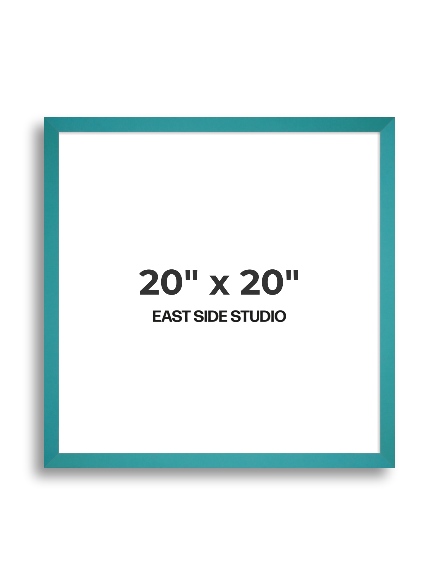 Aqua 20" x 20" picture frame