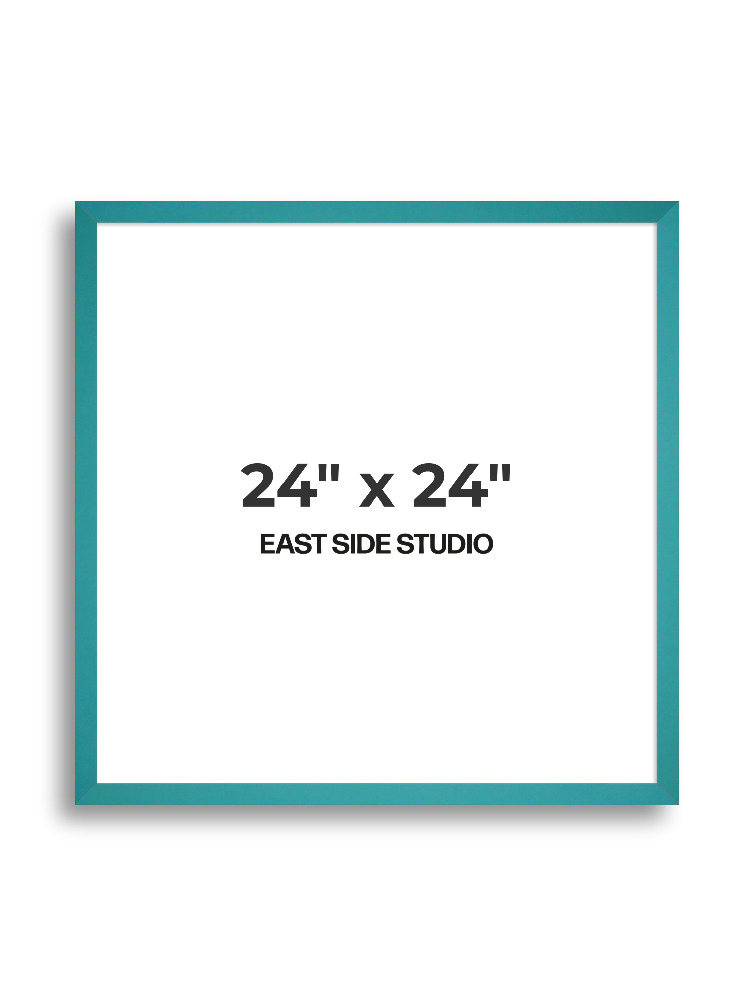 Aqua 24" x 24" picture frame