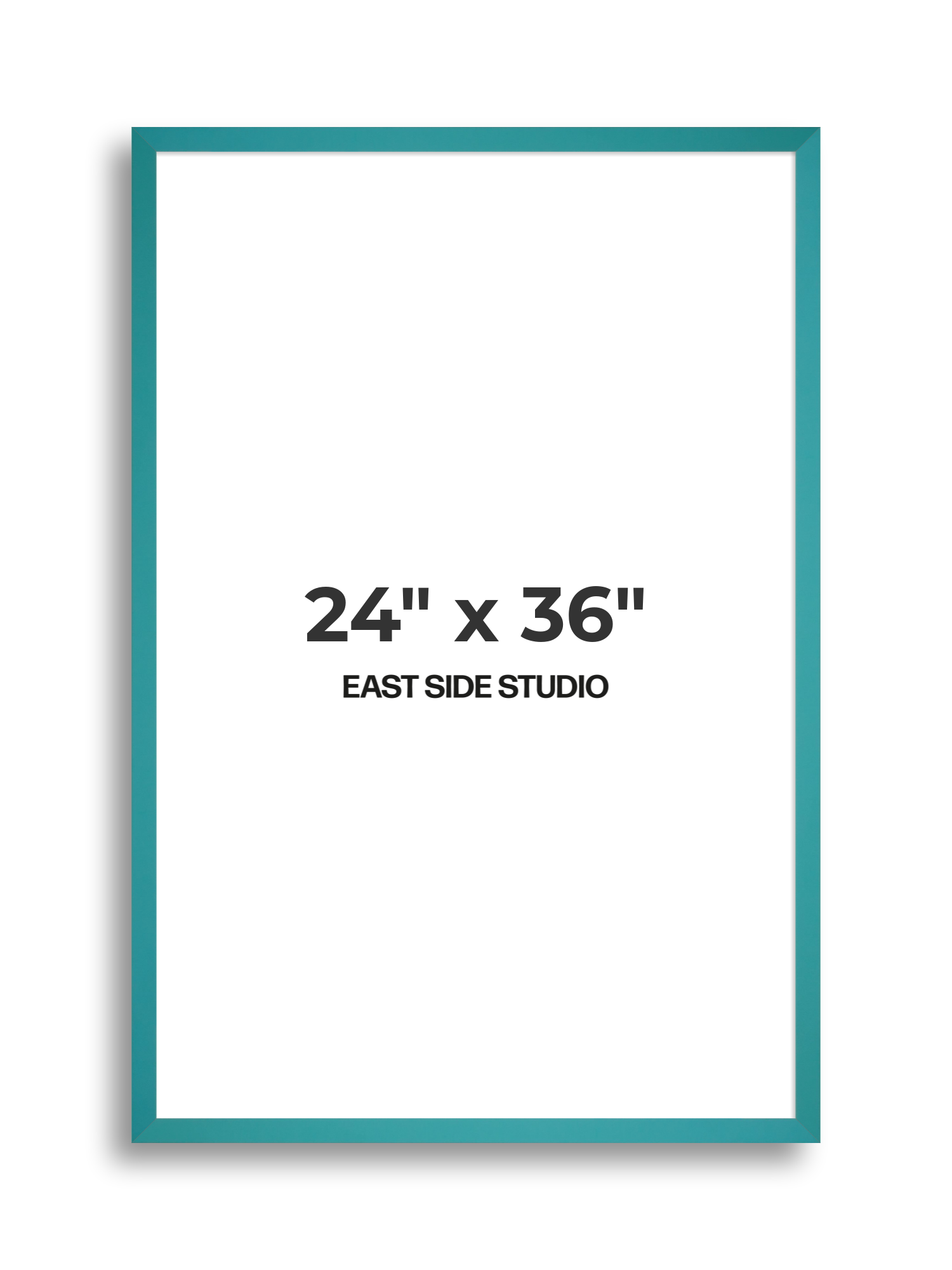 Aqua 24" x 36" picture frame