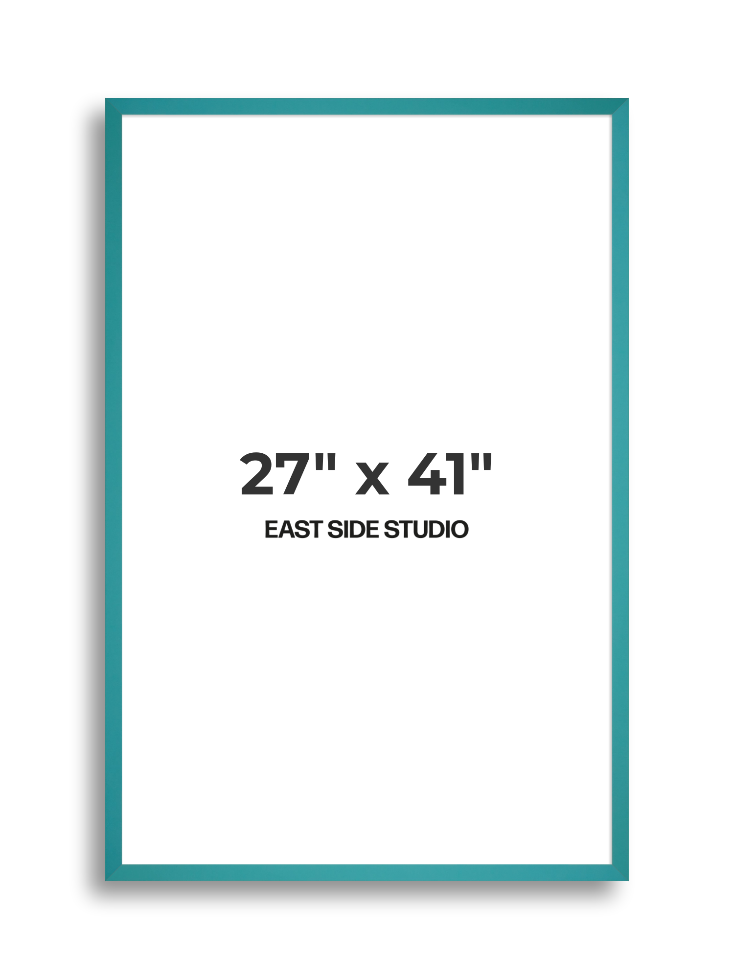 Aqua 27" x 41" picture frame